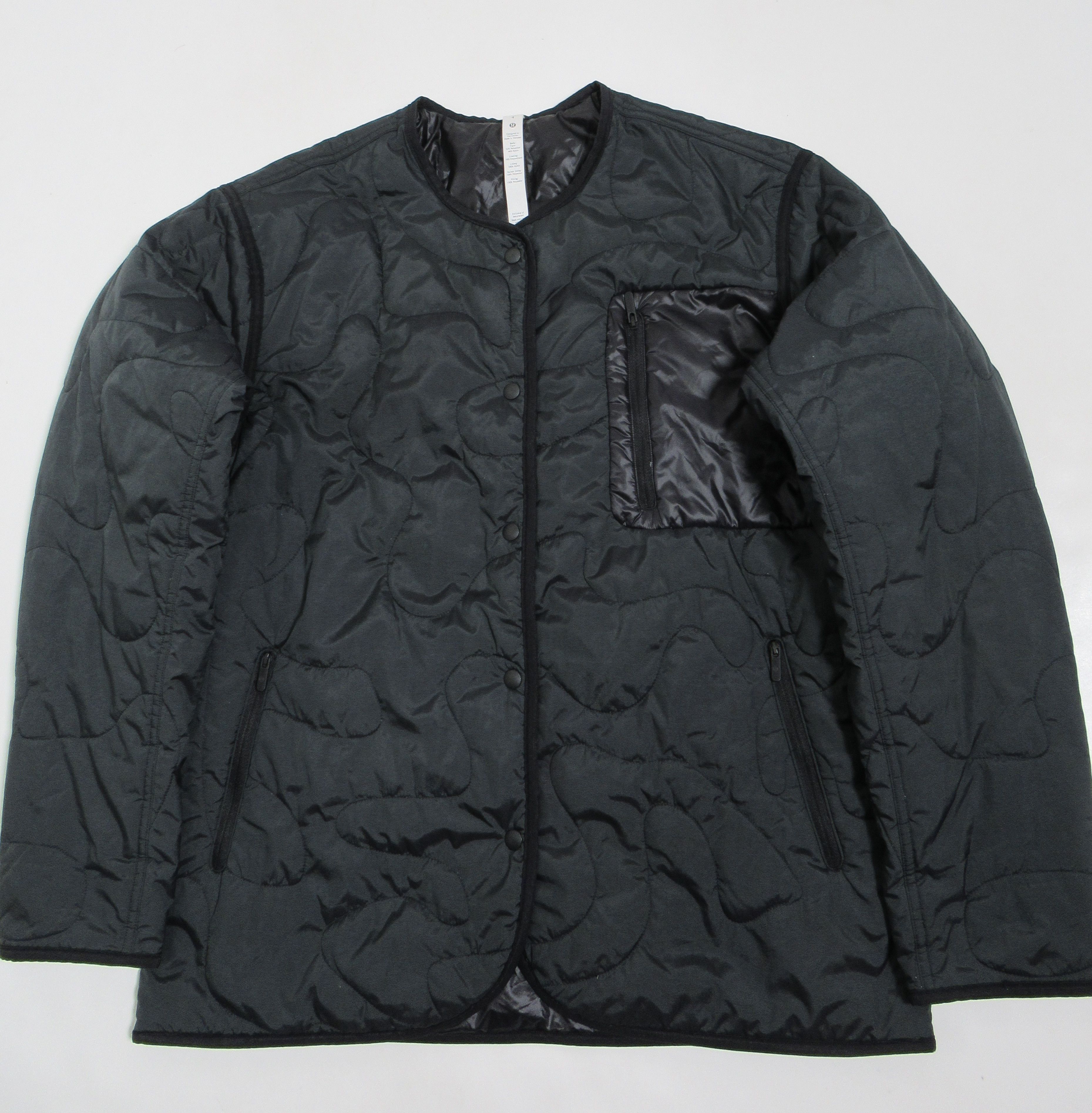 Lululemon Lululemon Insulated Quilted Jacket Heathered Black PrimaLoft Size S / US 4 / IT 40 - 1 Thumbnail