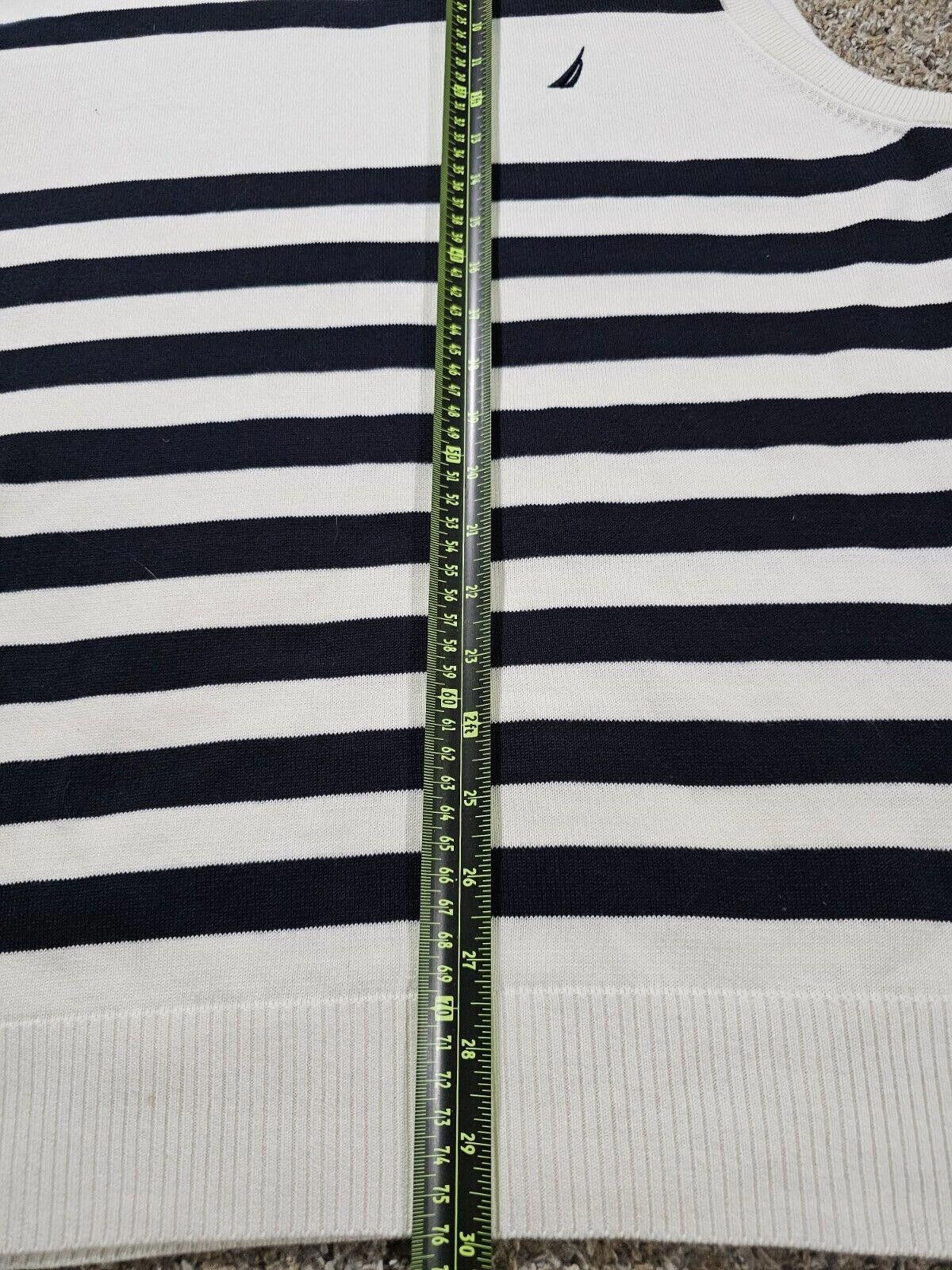 Nautica Nautica Striped Blue White Preppy Vest XL Size US XL / EU 56 / 4 - 4 Thumbnail