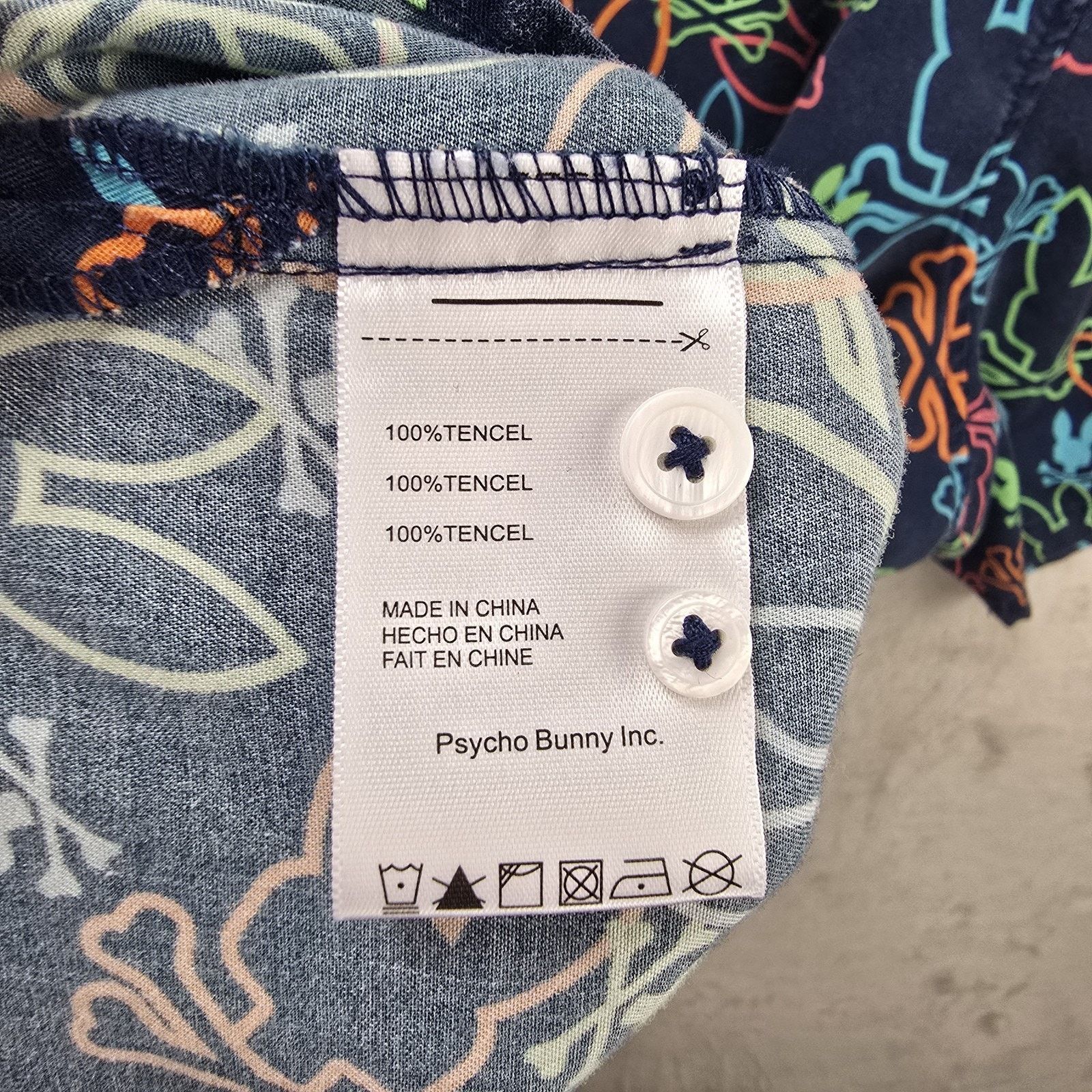 Psycho Bunny Psycho Bunny Button Down Shirt XXL Barret All Over Print AOP Size US XXL / EU 58 / 5 - 4 Thumbnail