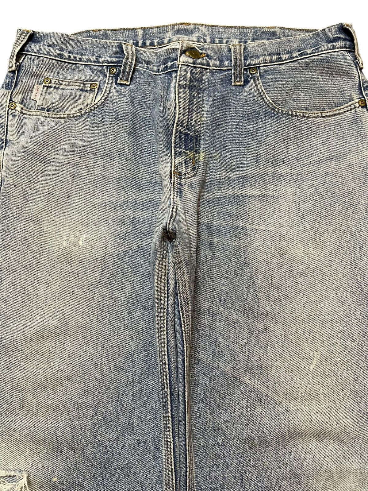 Carhartt Vintage Carhatt Mud Faded Wash Distress Baggy Jeans Size US 38 / EU 54 - 3 Thumbnail