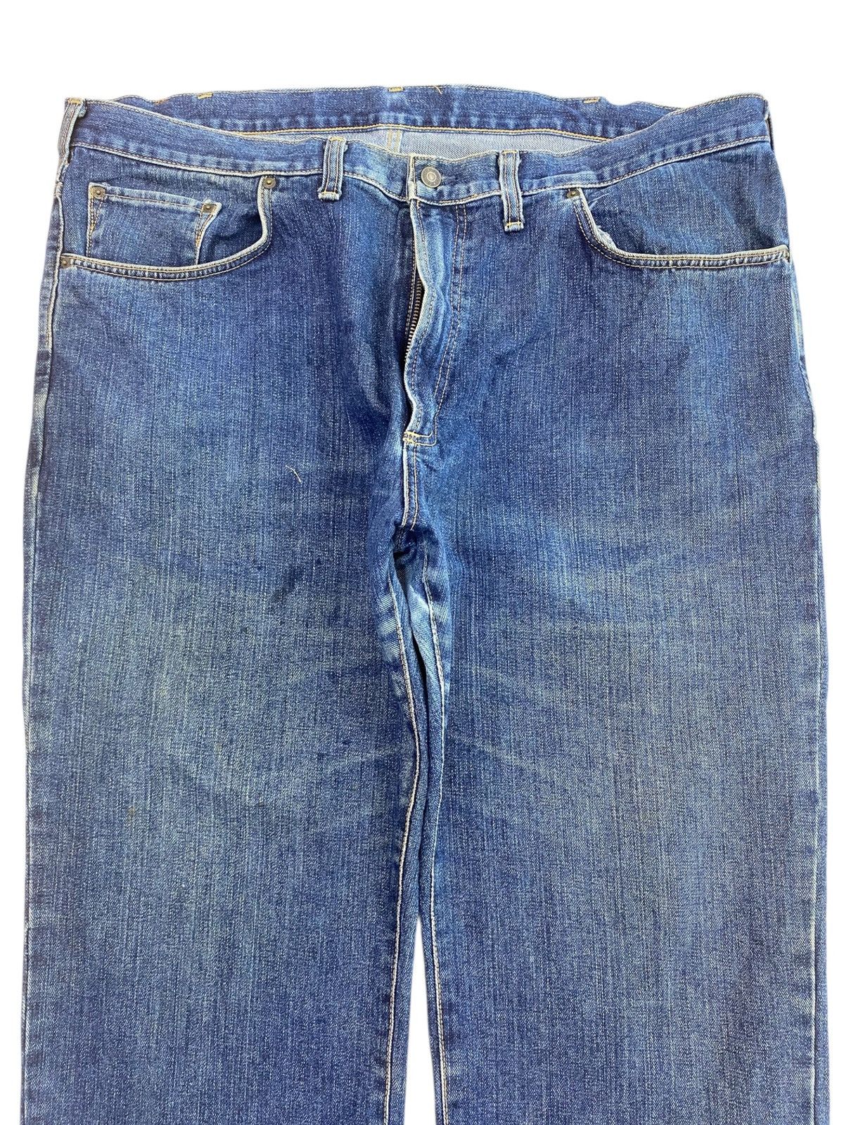 Edwin Edwin Whiskers Dark Blue Wash Style Loose Jeans Size US 42 / EU 58 - 2 Thumbnail