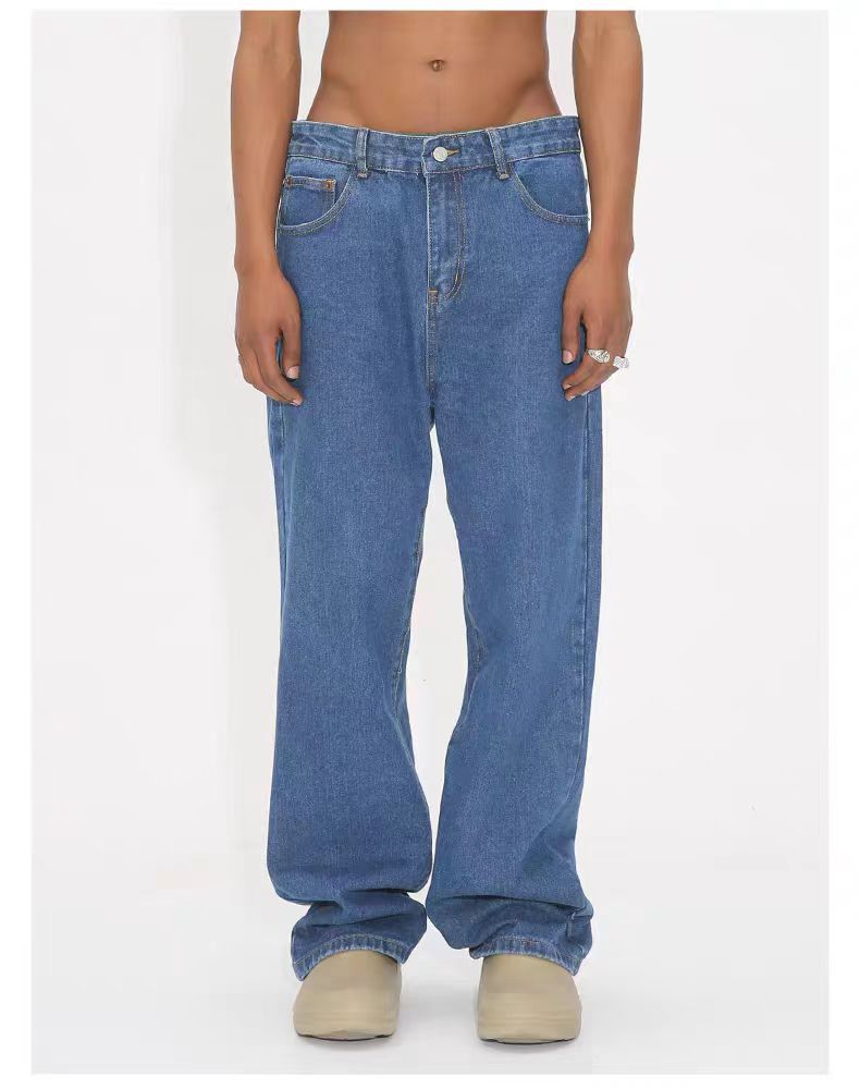 Japanese Brand × Vintage Vintage Street Casual Straight Leg Dark Blue Jeans Size US 32 / EU 48 - 2 Thumbnail