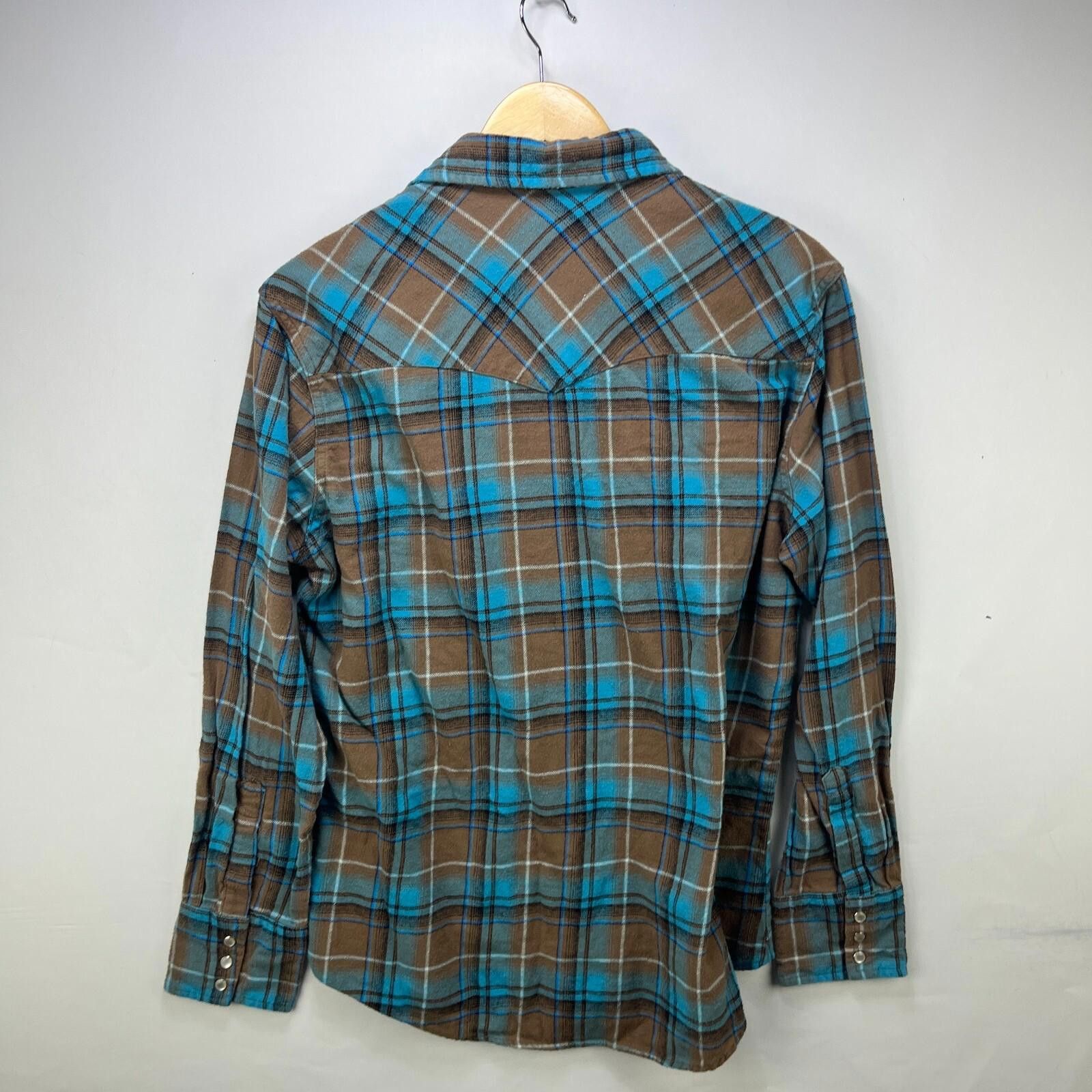 Wrangler Vintage Wrangler Western Pearl Snap Button-Up Plaid Shirt L Size US L / EU 52-54 / 3 - 11 Thumbnail