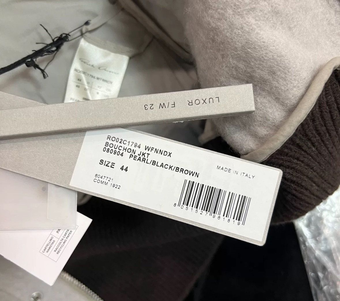 Rick Owens Rick Owens FW23 Cashmere Down Splicing Coat2412-Nextarrow Size US L / EU 52-54 / 3 - 4 Thumbnail