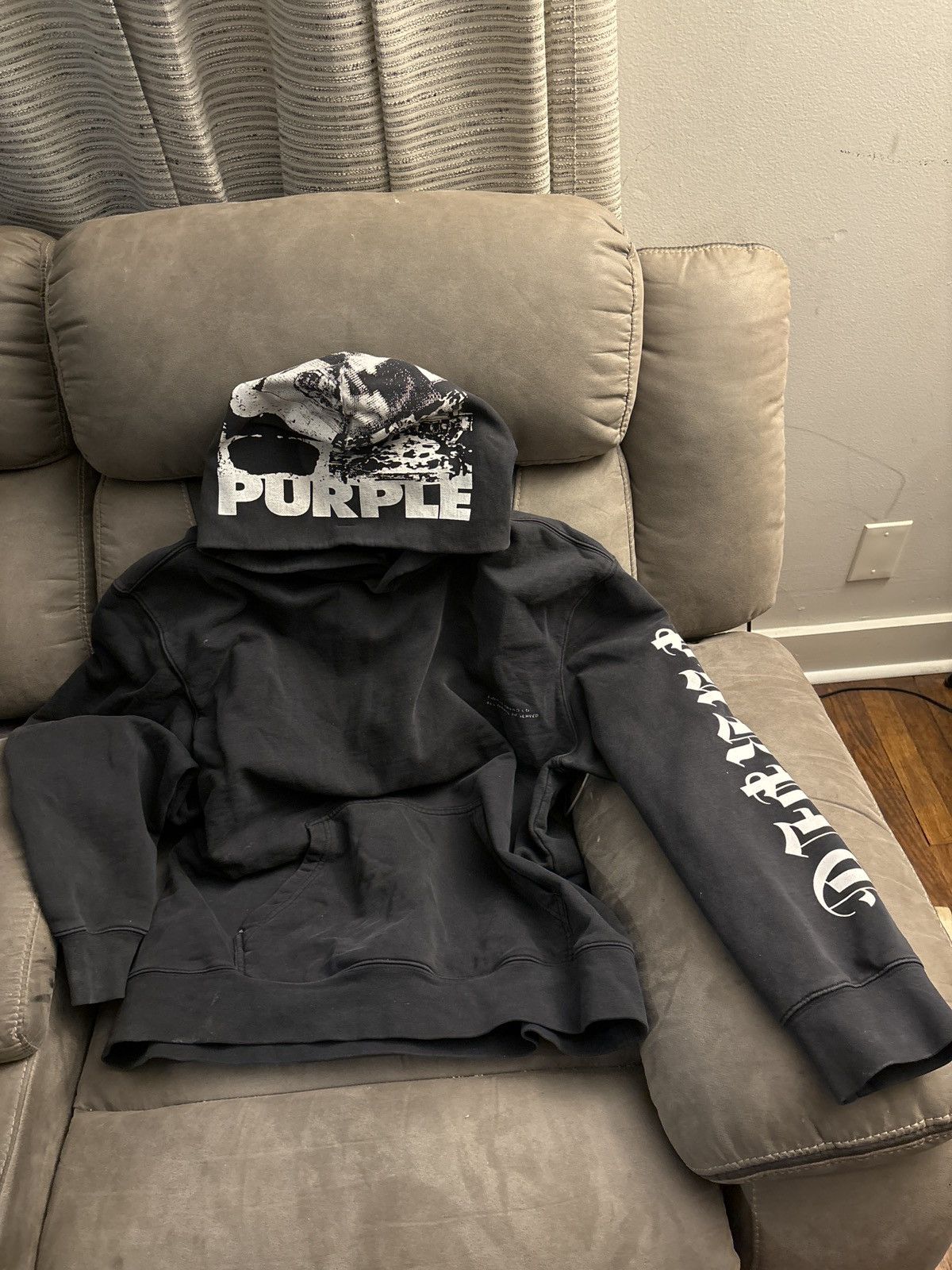 Purple Purple Brand Hoodie /rare Stage Age Delinquency Hoodie 
