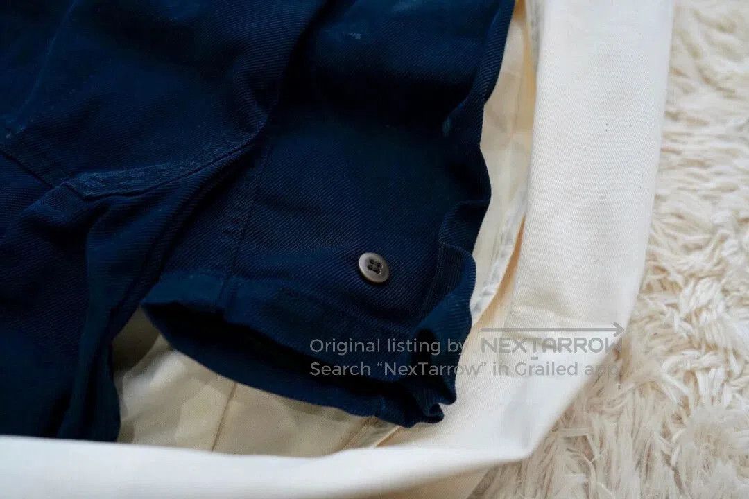 Visvim Blue Button-Up Shirt with 'PEERLESS' Print Size L. Size US L / EU 52-54 / 3 - 2 Thumbnail