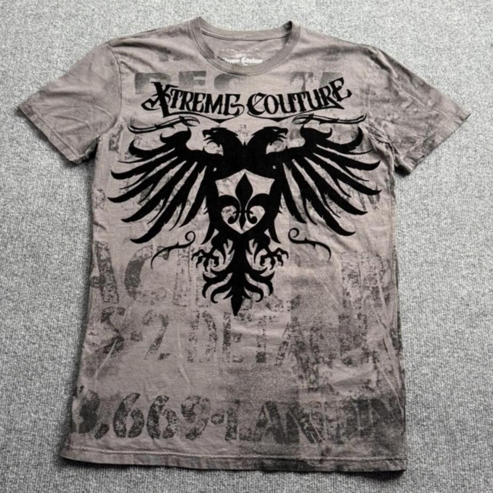 Other Y2K Xtreme Couture Affliction T-Shirt AOP Gray Mens L Size US L / EU 52-54 / 3 - 2 Thumbnail
