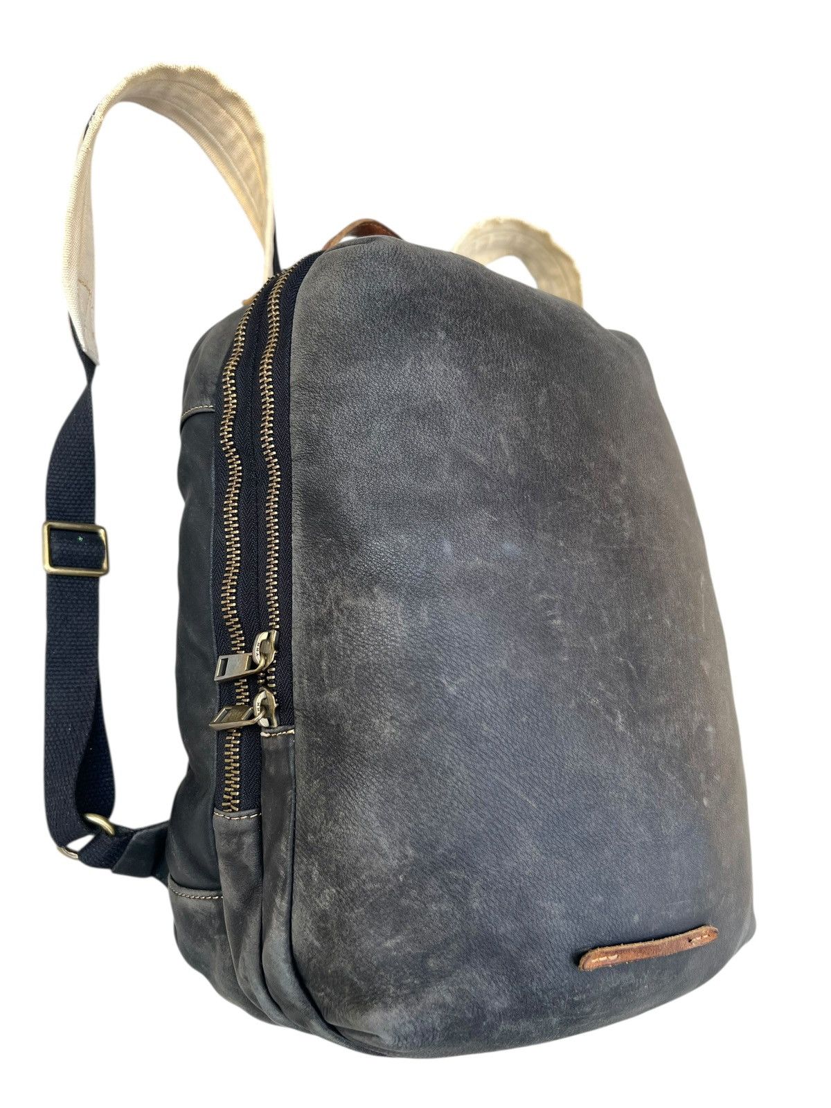 Leather Zeldner Japan Distressed Patina Leather Backpack Bag Size ONE SIZE - 7 Thumbnail