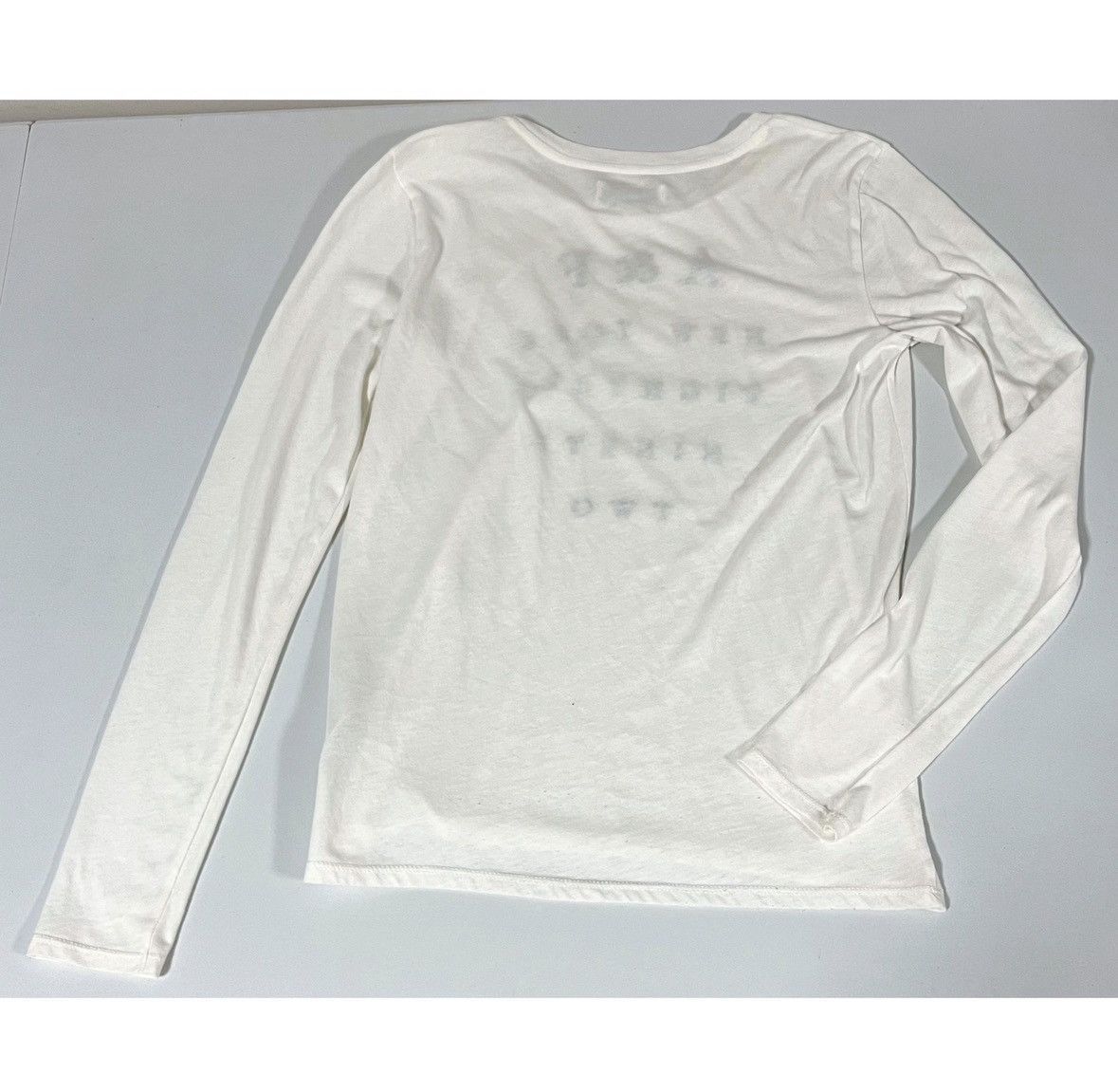 Abercrombie & Fitch White A&F Logo Graphic Long Sleeve T-Shirt Top Tee Size S 💙✨ Size US S / EU 44-46 / 1 - 3 Thumbnail
