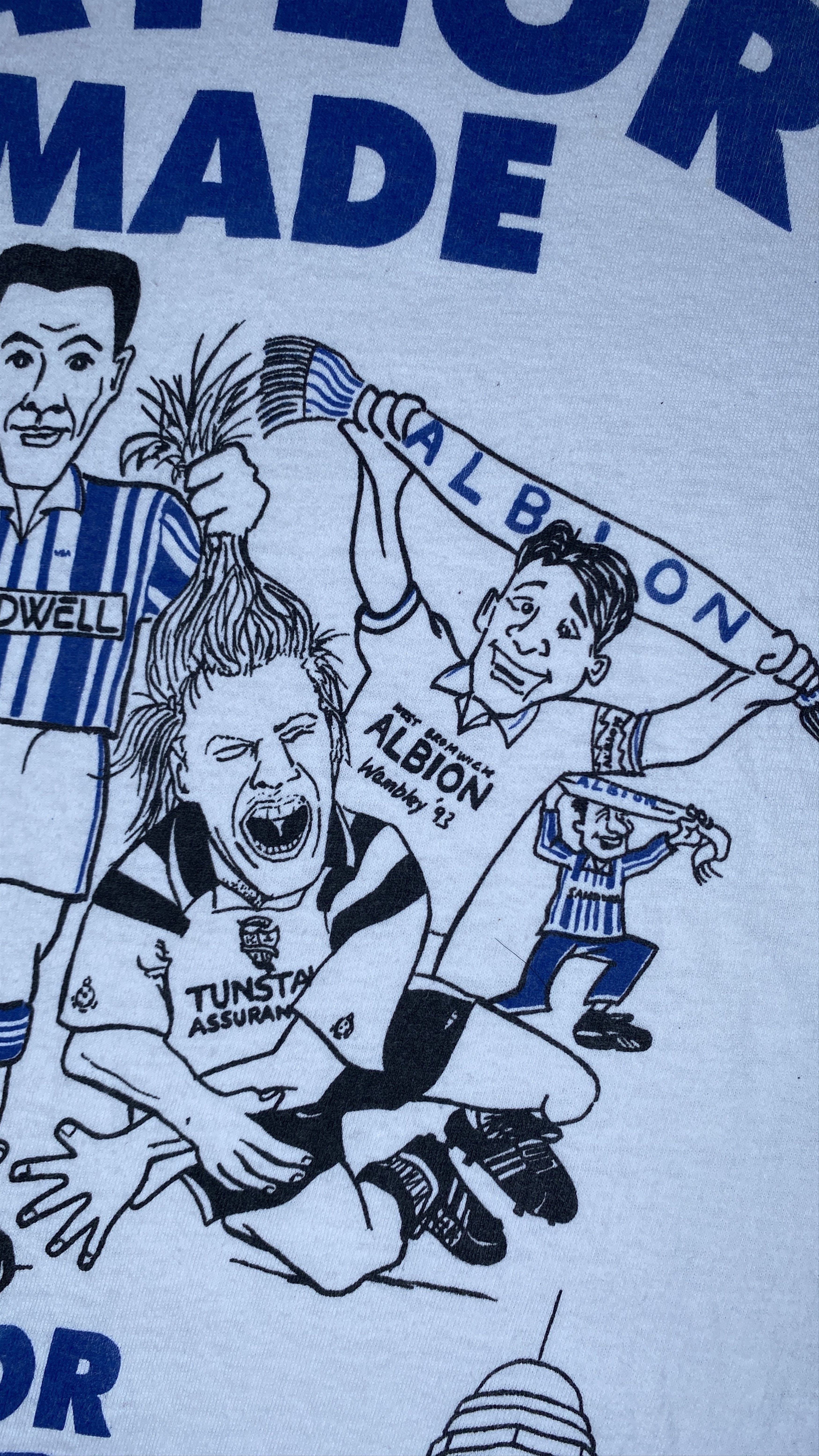 Vintage Vintage 1993 West Brom WBA Wembley Final Bob Taylor Tee Size US M / EU 48-50 / 2 - 3 Thumbnail