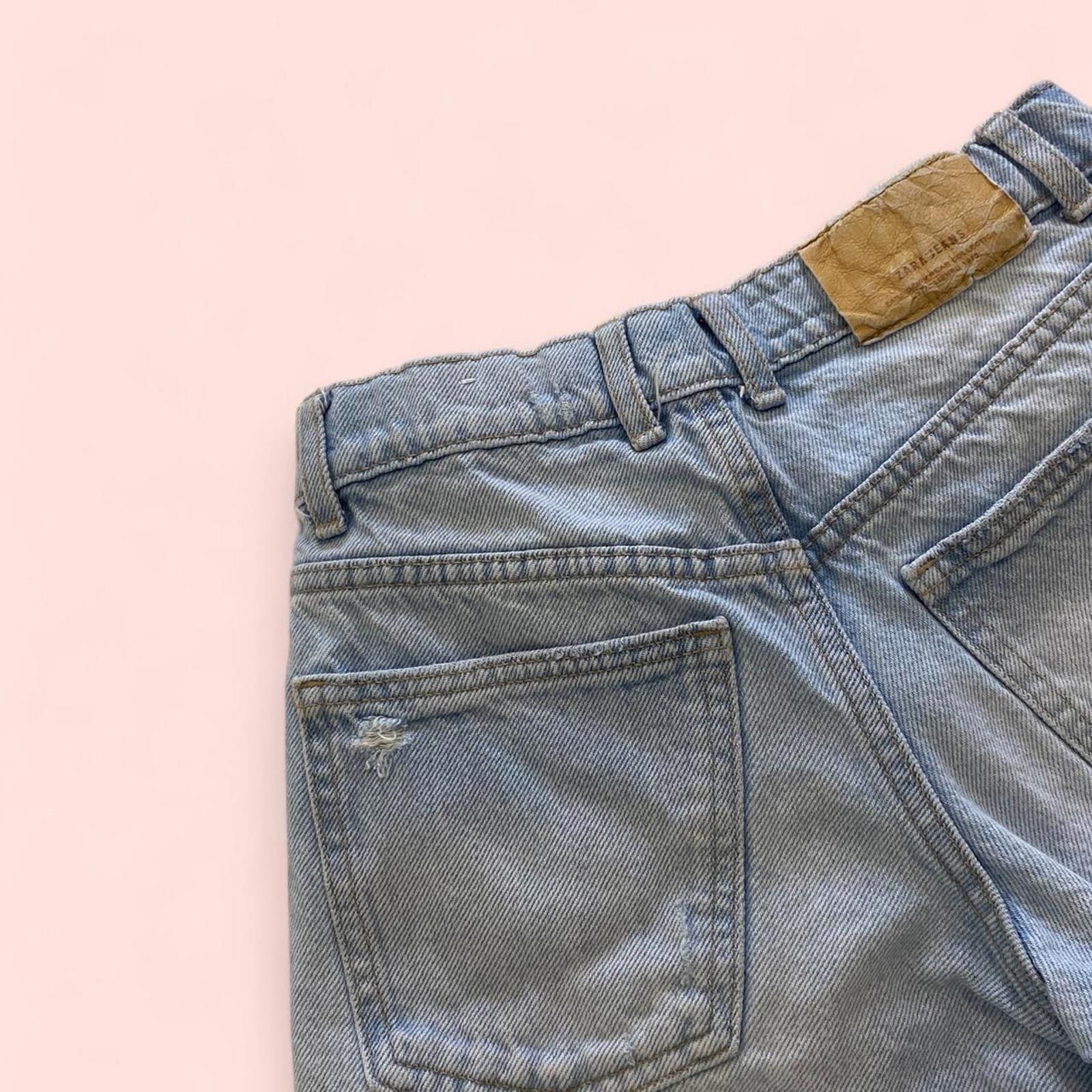 Zara Zara blue denim summer shorts Size 34" / US 12 / IT 48 - 6 Thumbnail