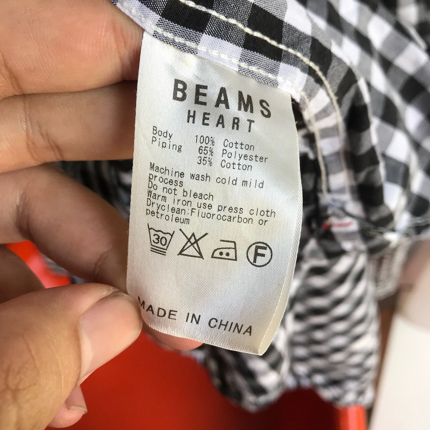Beams Plus Beams Heart Tartan Black gingham and Polkadot Shirt Size US L / EU 52-54 / 3 - 5 Thumbnail