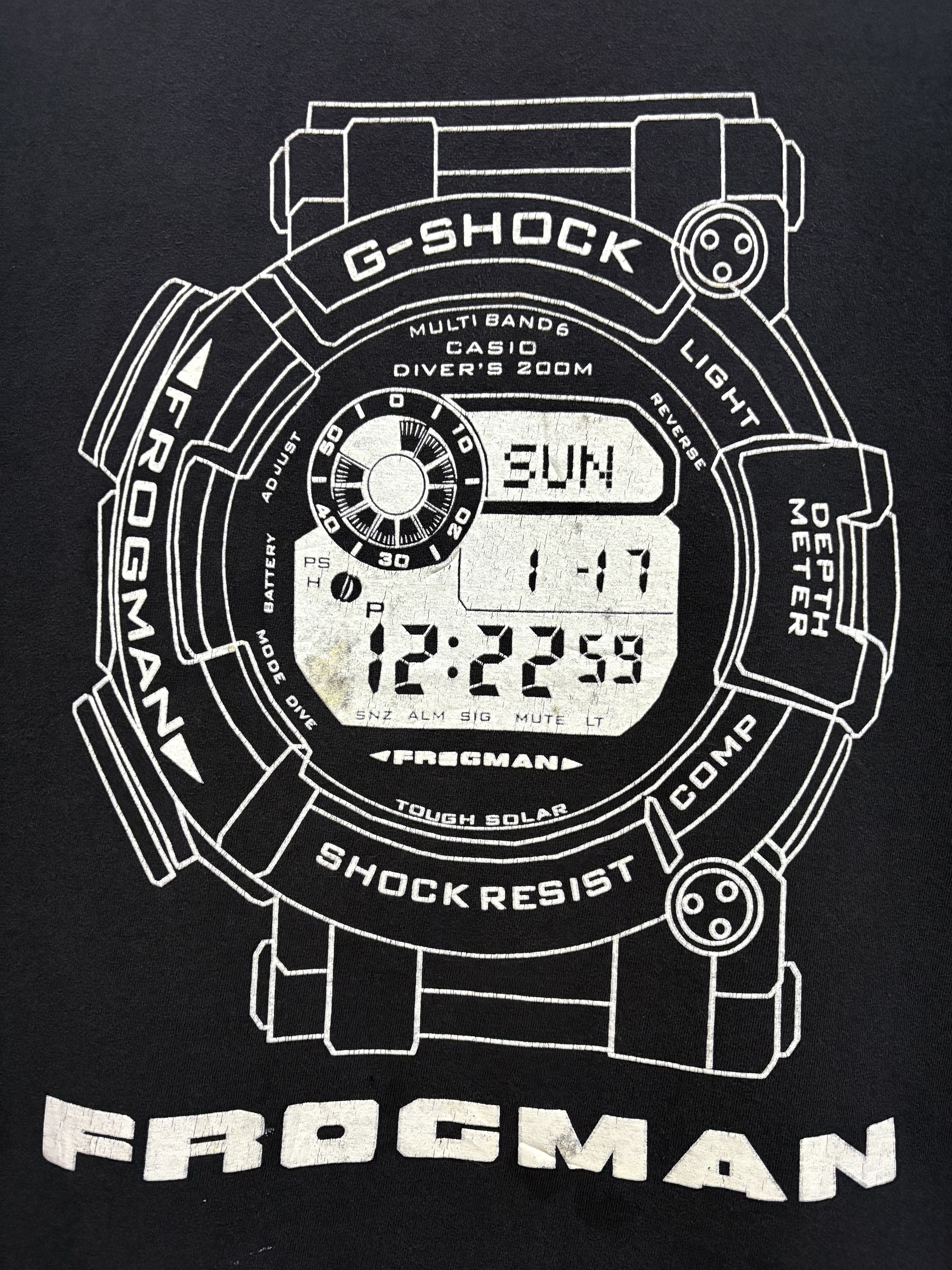 G Shock × Japanese Brand × Vintage 2000's G-Shock Suit Unit ( Frogman ) Merch T-Shirt Size US S / EU 44-46 / 1 - 5 Thumbnail