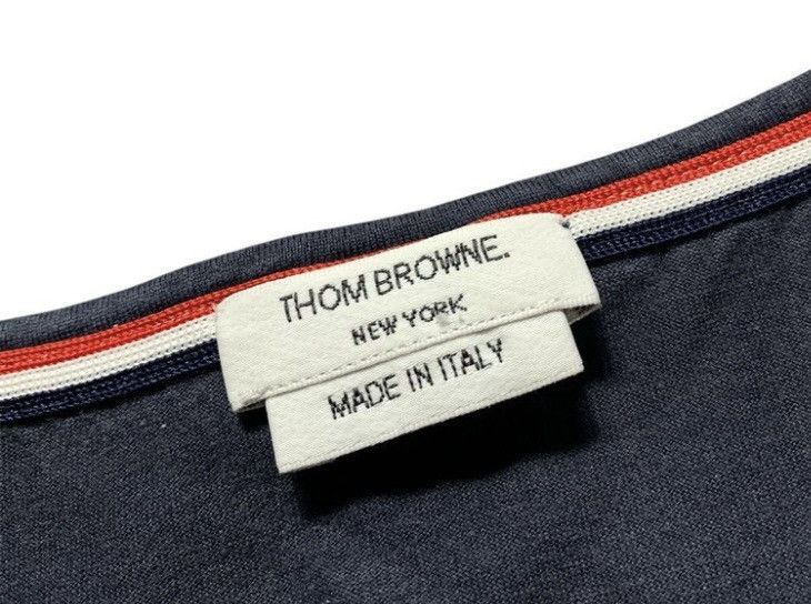 Thom Browne Thom Browne Blue Striped Chest Pocket Tshirt Size US M / EU 48-50 / 2 - 3 Thumbnail