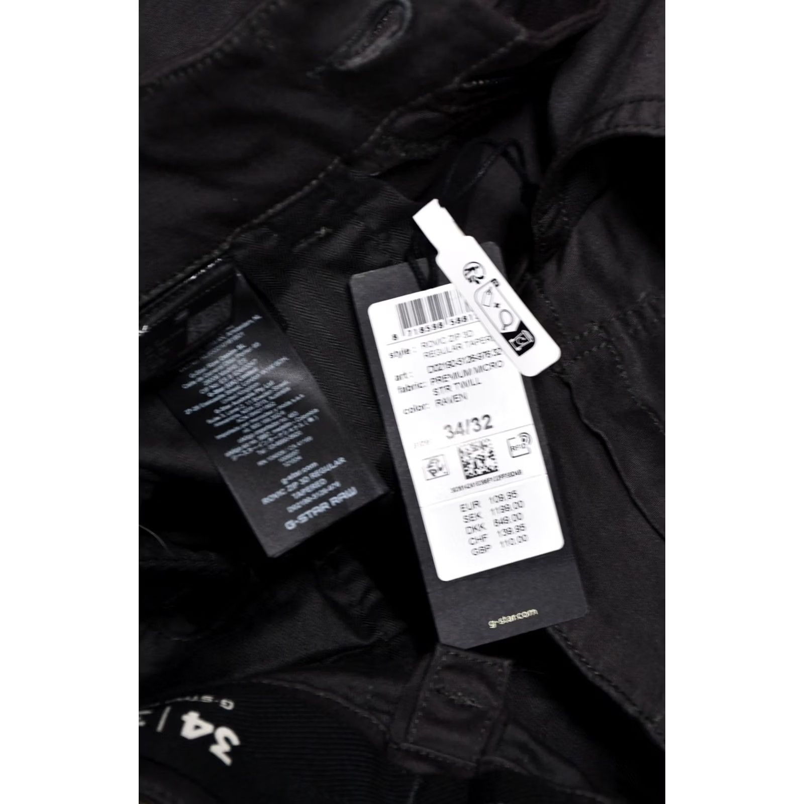 G-Star G-Star Rovic Zip 3D Regular Tapered Raven Cargo Pants Men's W34 L32 Size US 34 / EU 50 - 6 Thumbnail