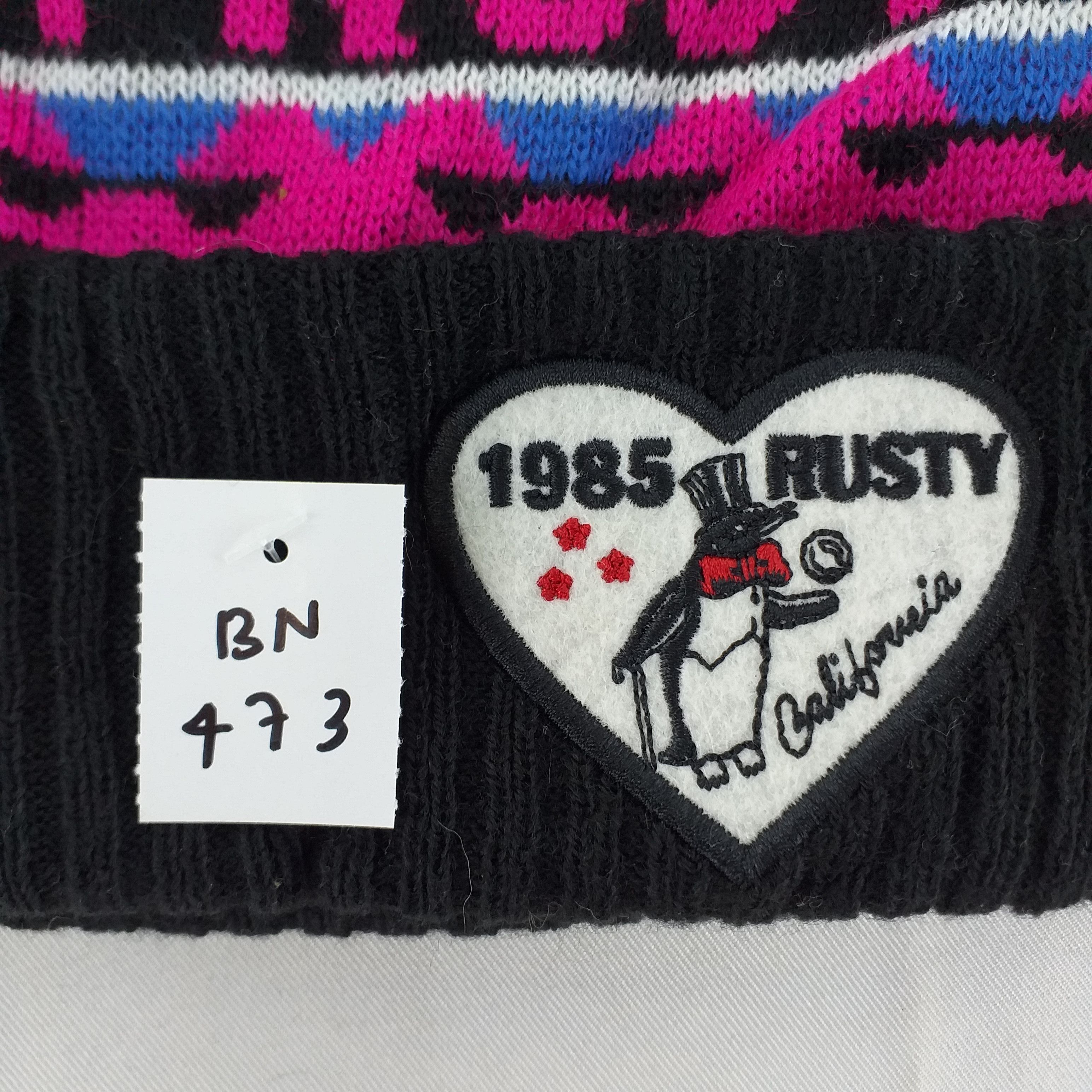 Rusty Vintage 1985 Rusty Snow Cap Hat Beanie -BN473 Size ONE SIZE - 7 Thumbnail