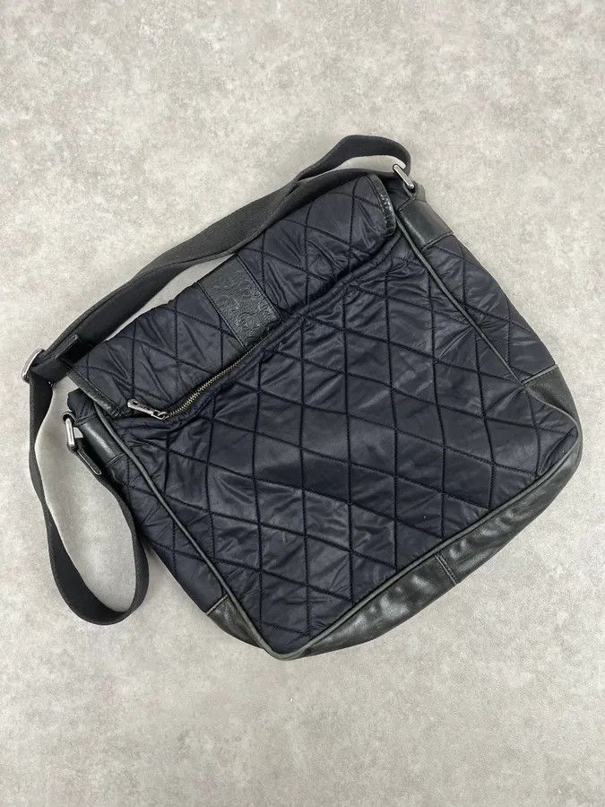Dolce & Gabbana AW2003 Dolce & Gabbana Losange Black Leather Shoulder Bag Size ONE SIZE - 8 Thumbnail