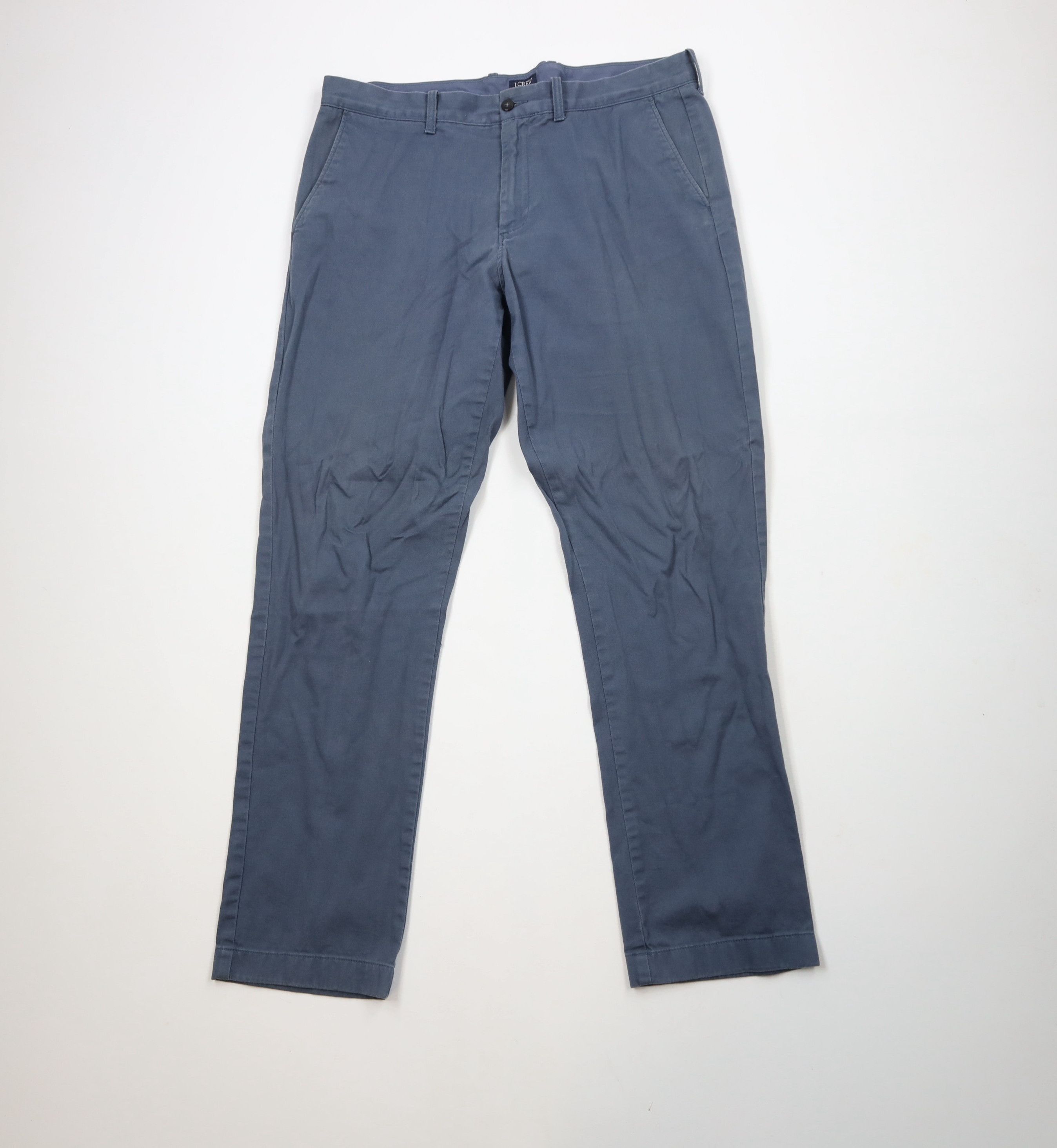 J.Crew × Vintage J Crew Sutton Straight Leg Chino Pants Trousers Blue Cotton Size US 34 / EU 50 - 1 Thumbnail