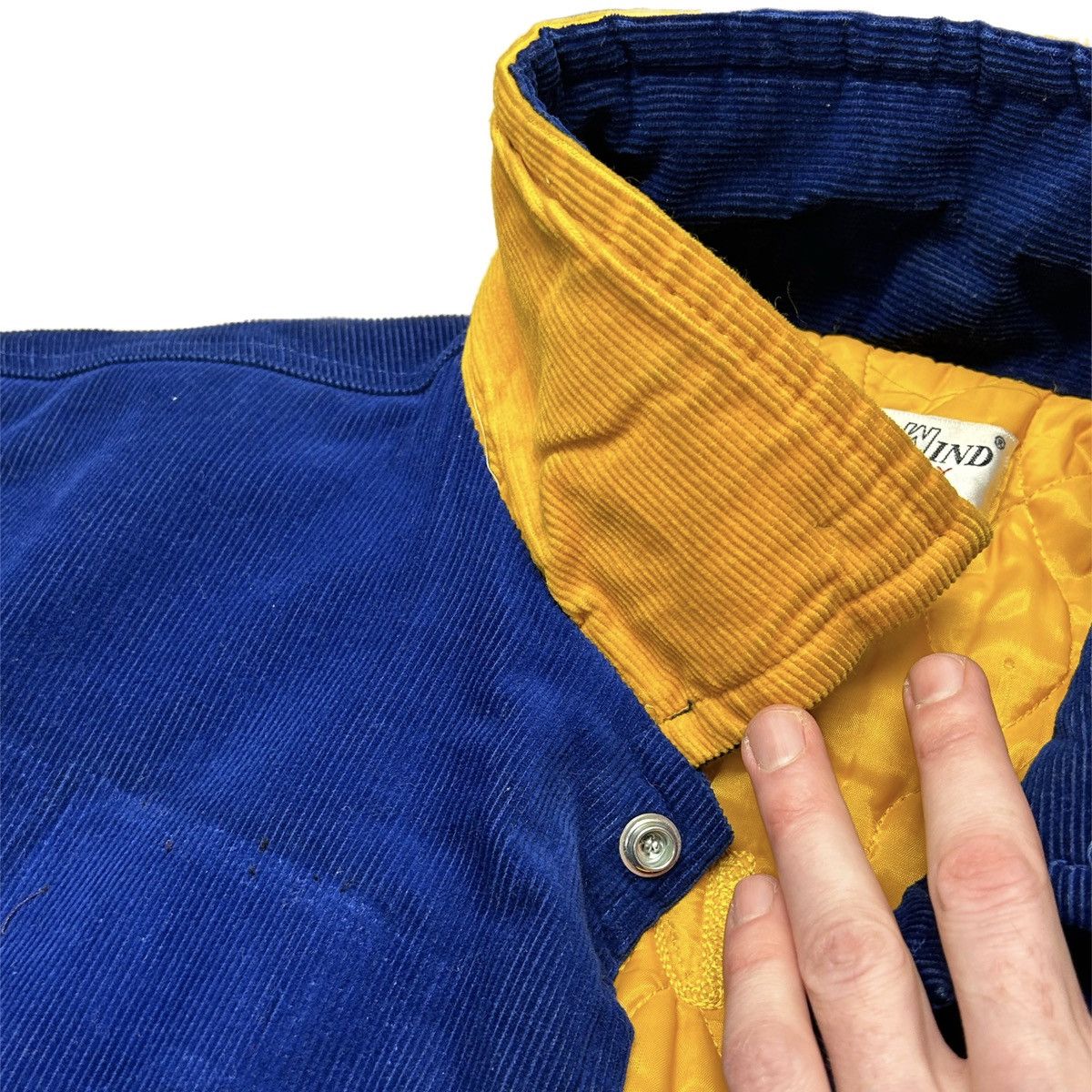 Vintage VTG West Wind Corduroy School Varsity Jacket Chain Stitched Size US L / EU 52-54 / 3 - 4 Thumbnail