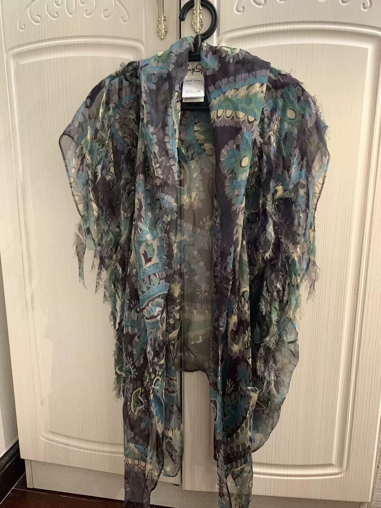 Kanye West Sheer Floral Print Cape with Hood Size ONE SIZE - 1 Thumbnail