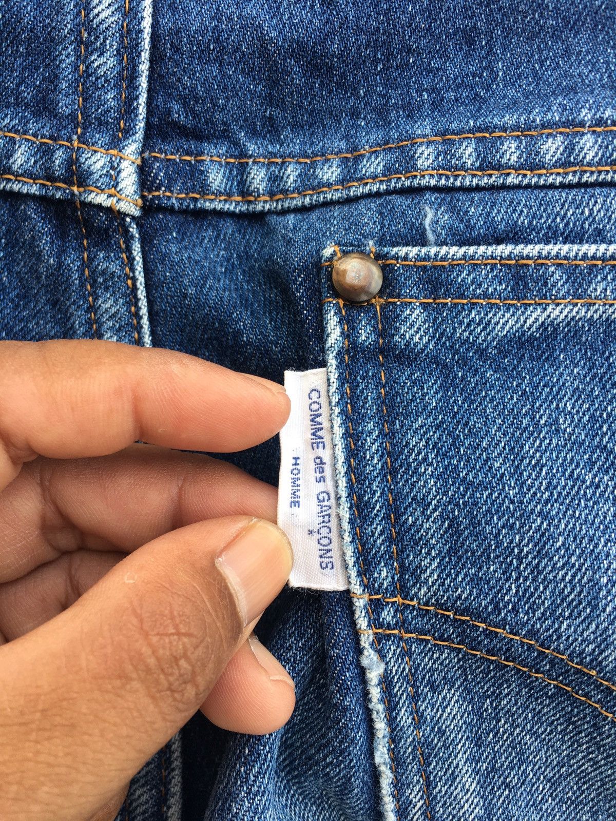Comme des Garcons Rare CDG Comme Des Garcons Homme Classic Straight Cut Jean Size US 29 - 23 Thumbnail