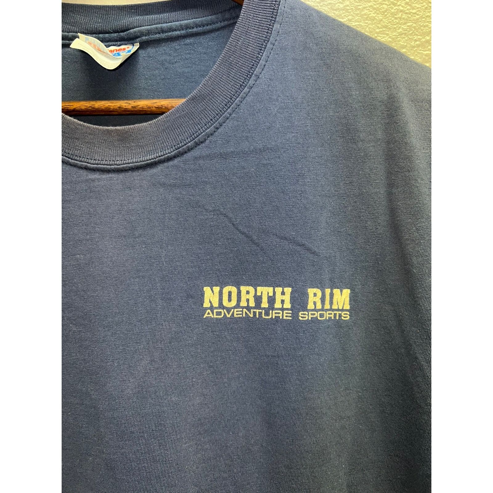 Hanes Vintage North Rim Adventure Sports Shirt Chico Blue 90s L Size US L / EU 52-54 / 3 - 3 Thumbnail