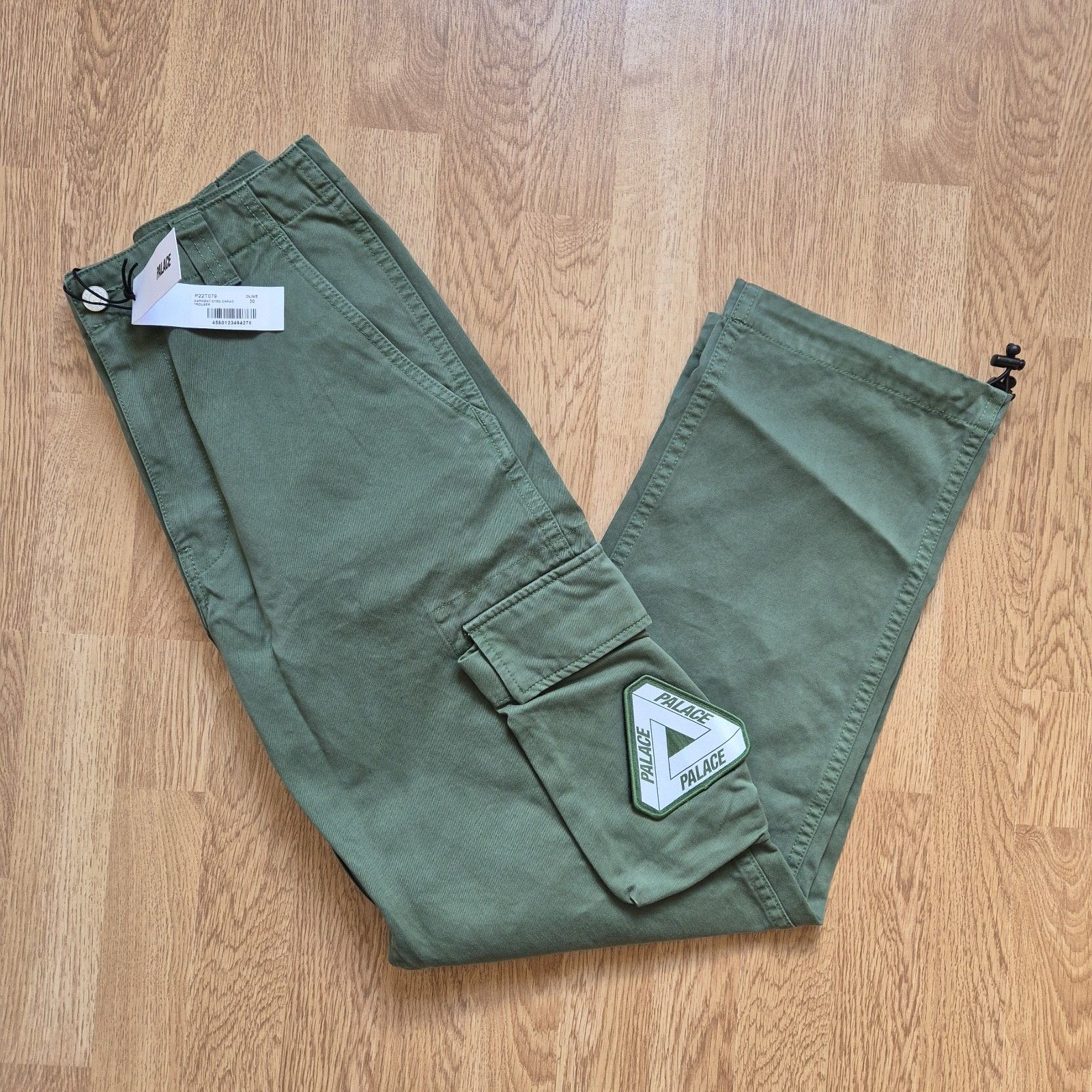 Palace Palace Garment Dyed Cargo Trouser Green Small Brand NewFW22 Size US 30 / EU 46 - 1 Thumbnail