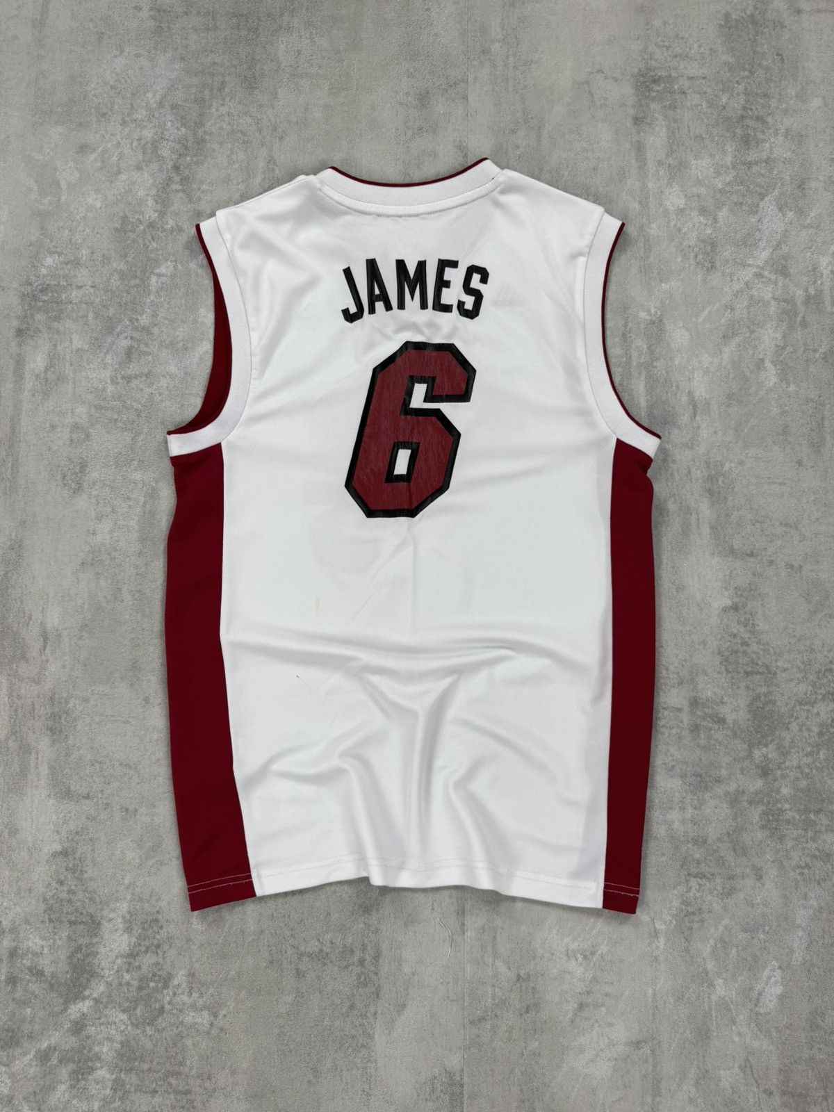 Adidas LeBron James Adidas Men's Miami Heat Official Home Jersey Size US S / EU 44-46 / 1 - 2 Thumbnail