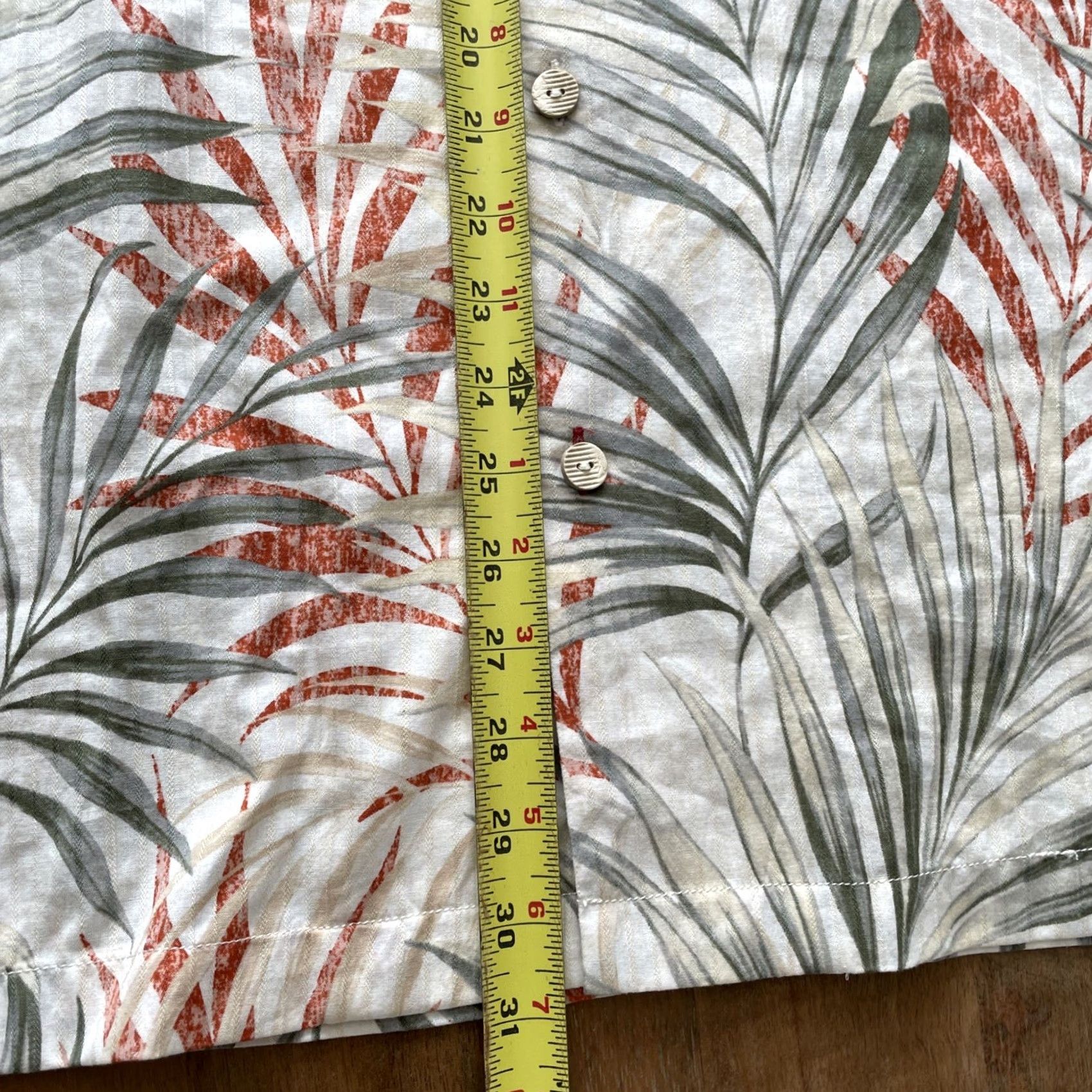 Tommy Bahama Tommy Bahama Hawaiian Shirt Mens Large Short Sleeve Button-Up Collared Leaf Floral Print Linen Silk Blend Multicolor Beach Tropical Coastal Lounge Size US L / EU 52-54 / 3 - 7 Thumbnail