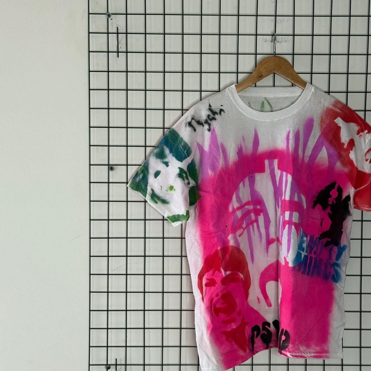 Vintage Vintage Handmade Custom Tee Avantgarde Opium Painted Size US L / EU 52-54 / 3 - 4 Thumbnail