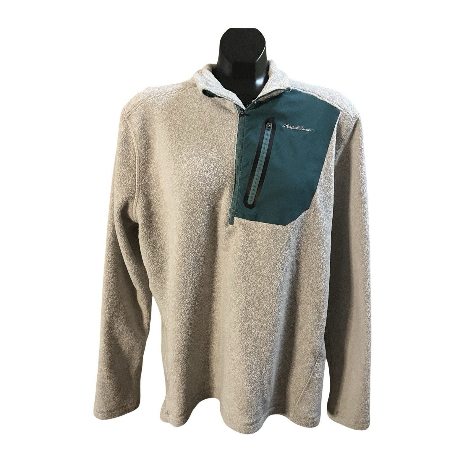 Eddie Bauer Eddie Bauer Men’s 1/4 Zip Fleece Pullover – Size L Size US L / EU 52-54 / 3 - 1 Thumbnail