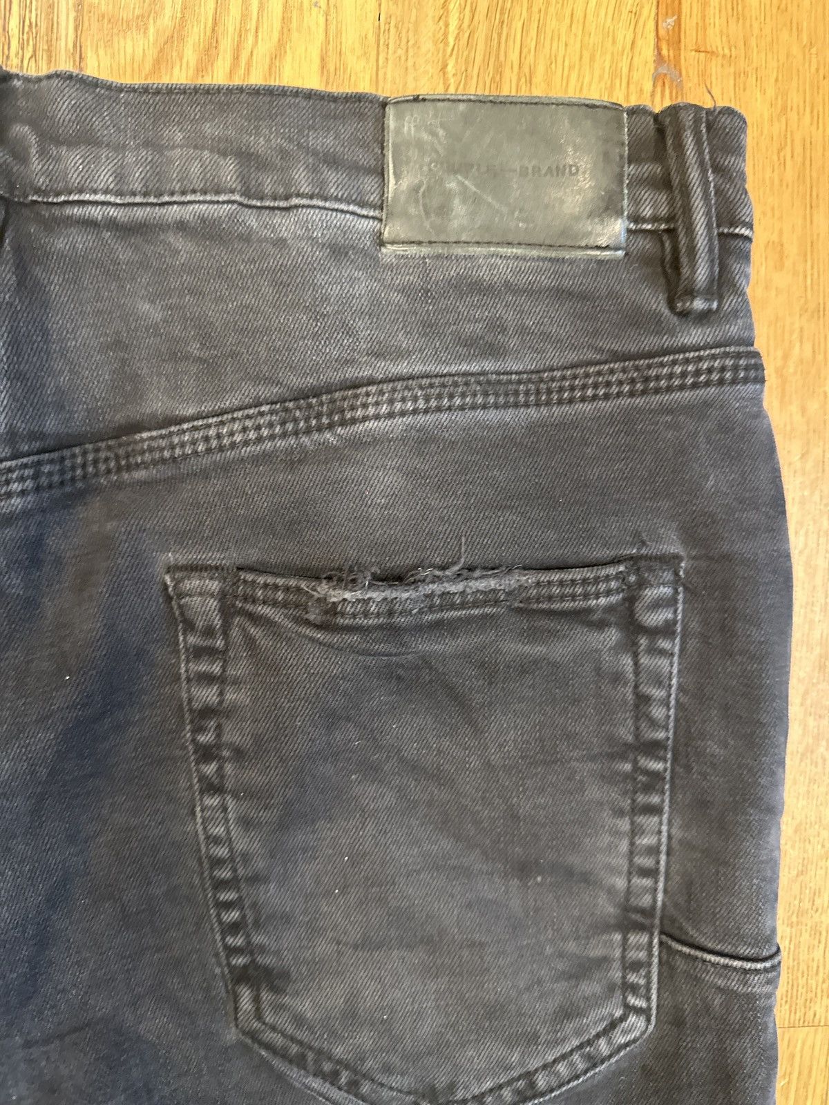 Purple Brand Purple Brand Knee Hole Black Denim Jeans Size 34 Size US 34 / EU 50 - 5 Thumbnail