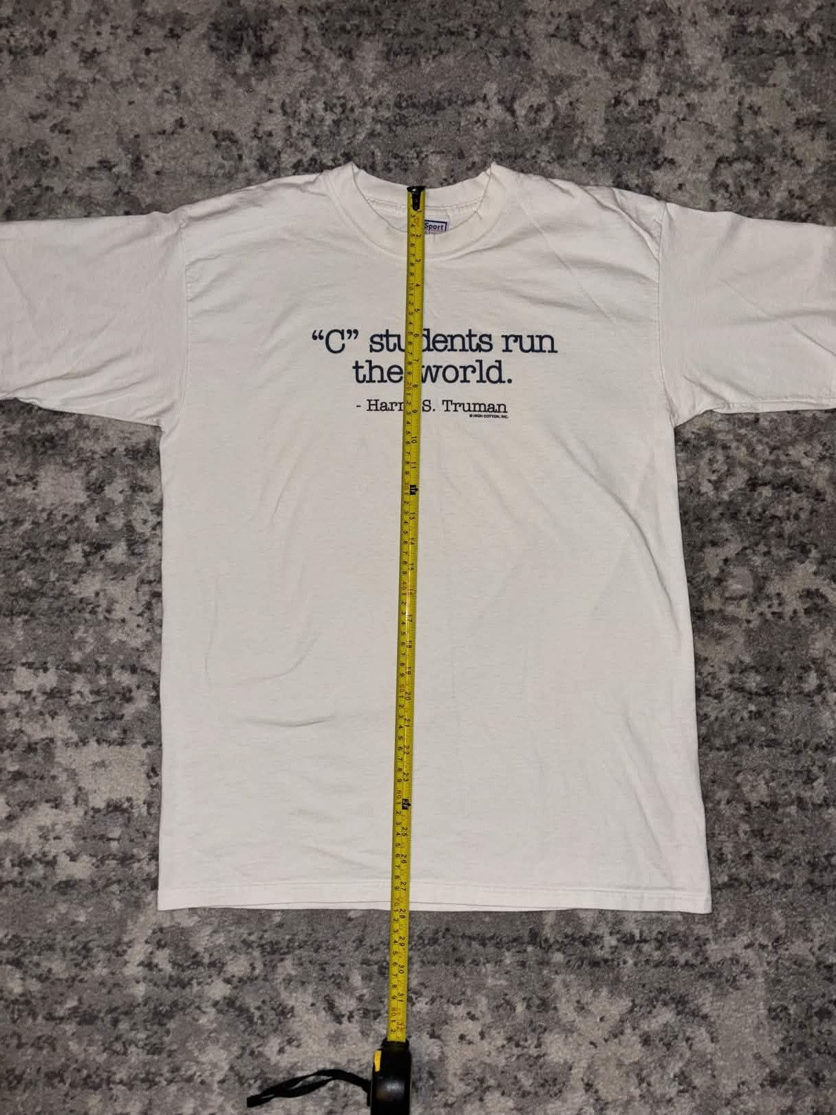All Sport 90s "C" Students Run The World Shirt Size US L / EU 52-54 / 3 - 5 Thumbnail