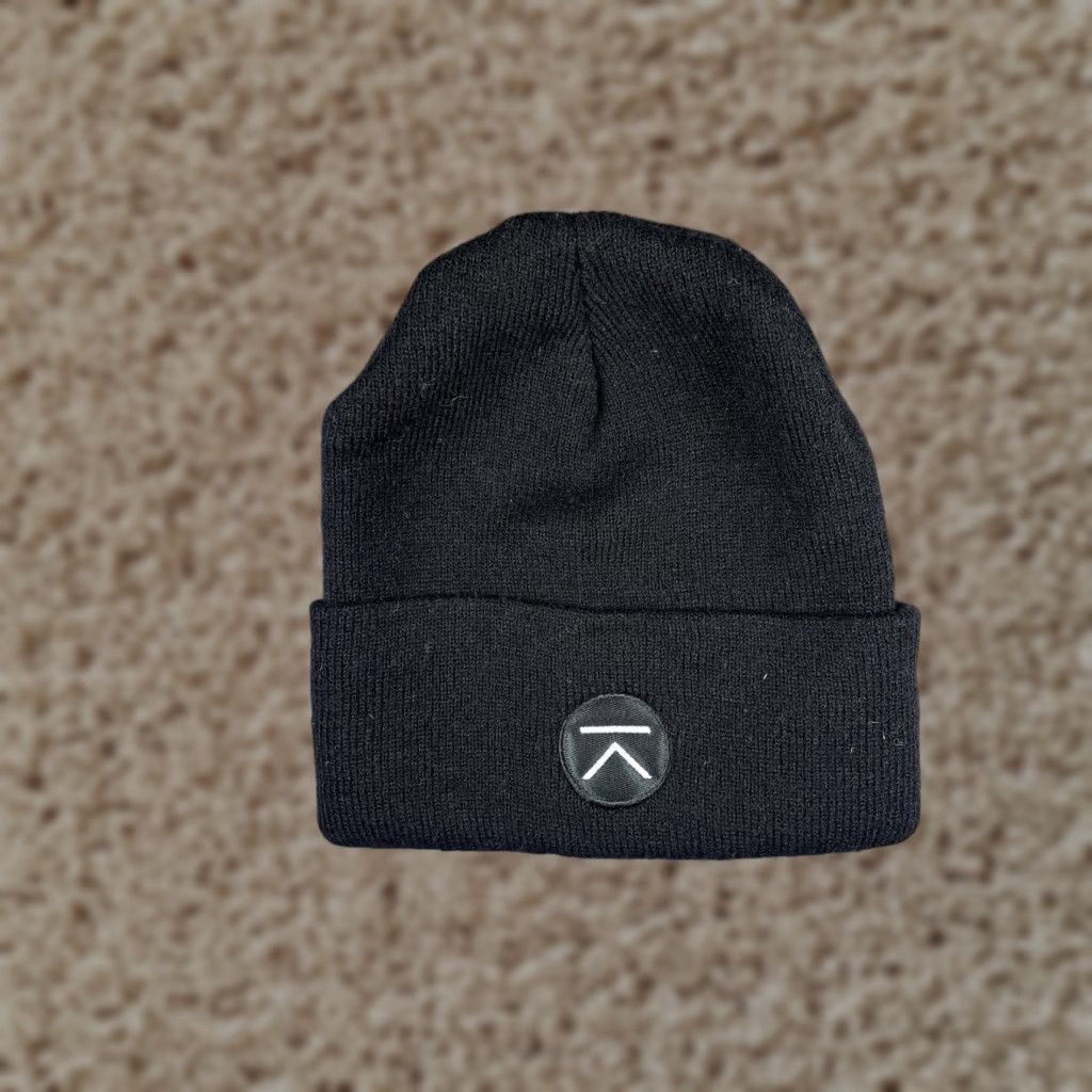 Vintage FIEL Hat Beanie Mens One Size Black Knit Logo Patch Stretch Acrylic Winter Size ONE SIZE - 1 Thumbnail