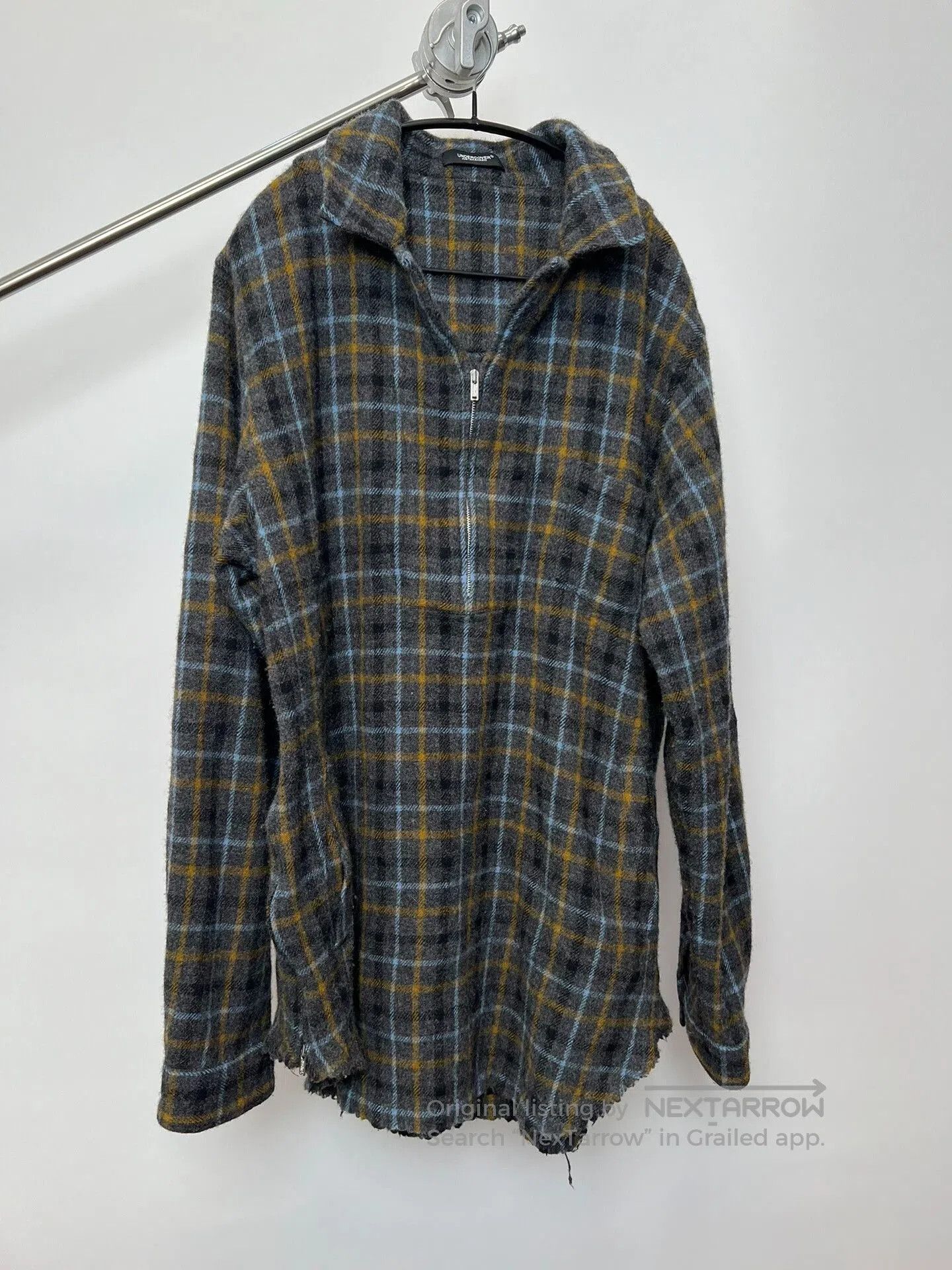 Undercover Undercover Wool Blend Plaid Half-Zip Jacket. Size US L / EU 52-54 / 3 - 2 Thumbnail
