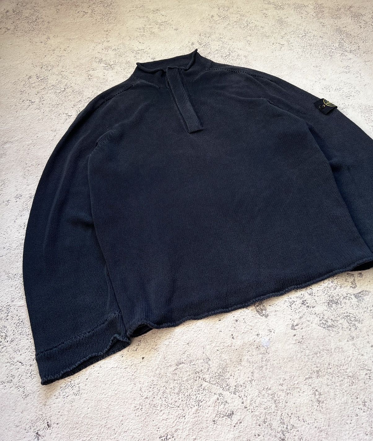 Massimo Osti × Stone Island × Vintage Stone Island Vintage Knit Sweater Size US XL / EU 56 / 4 - 6 Thumbnail