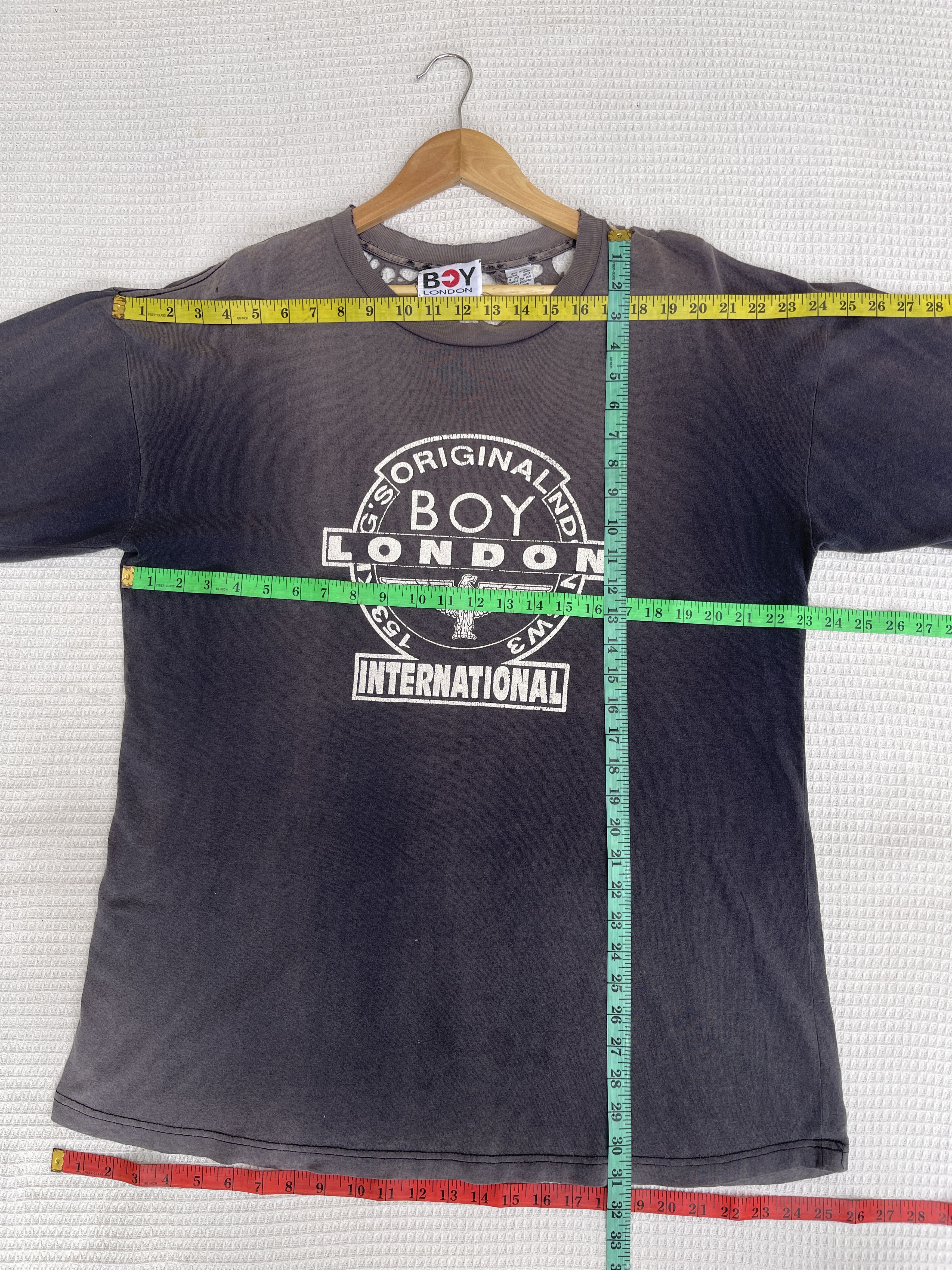Boy London THRASHED FADED🔥Vtg90s Boy London ERD GRUNGE L.Sleeve Tee Size US L / EU 52-54 / 3 - 10 Thumbnail
