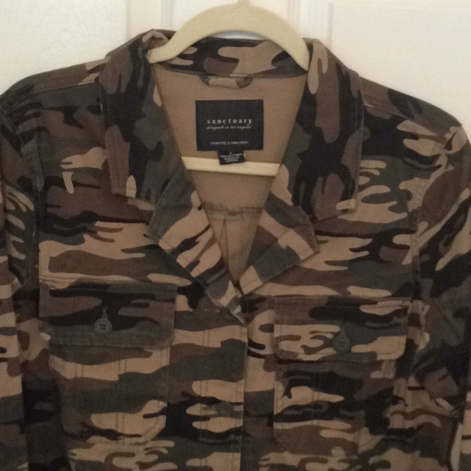 Sanctuary Sanctuary Los Angeles Camouflage Jacket NWT Size L / US 10 / IT 46 - 2 Thumbnail