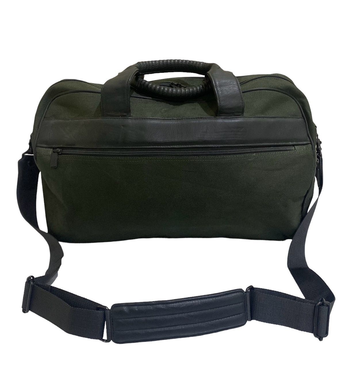 Vintage Issey Miyake massanger travel bag canvas and leather parts Size ONE SIZE - 5 Thumbnail