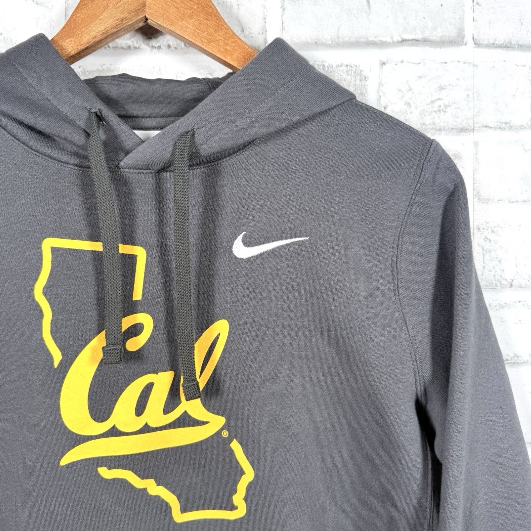 Nike Nike California Berkeley Hooded Pullover Womens S Gray Hoodie Size S / US 4 / IT 40 - 2 Thumbnail