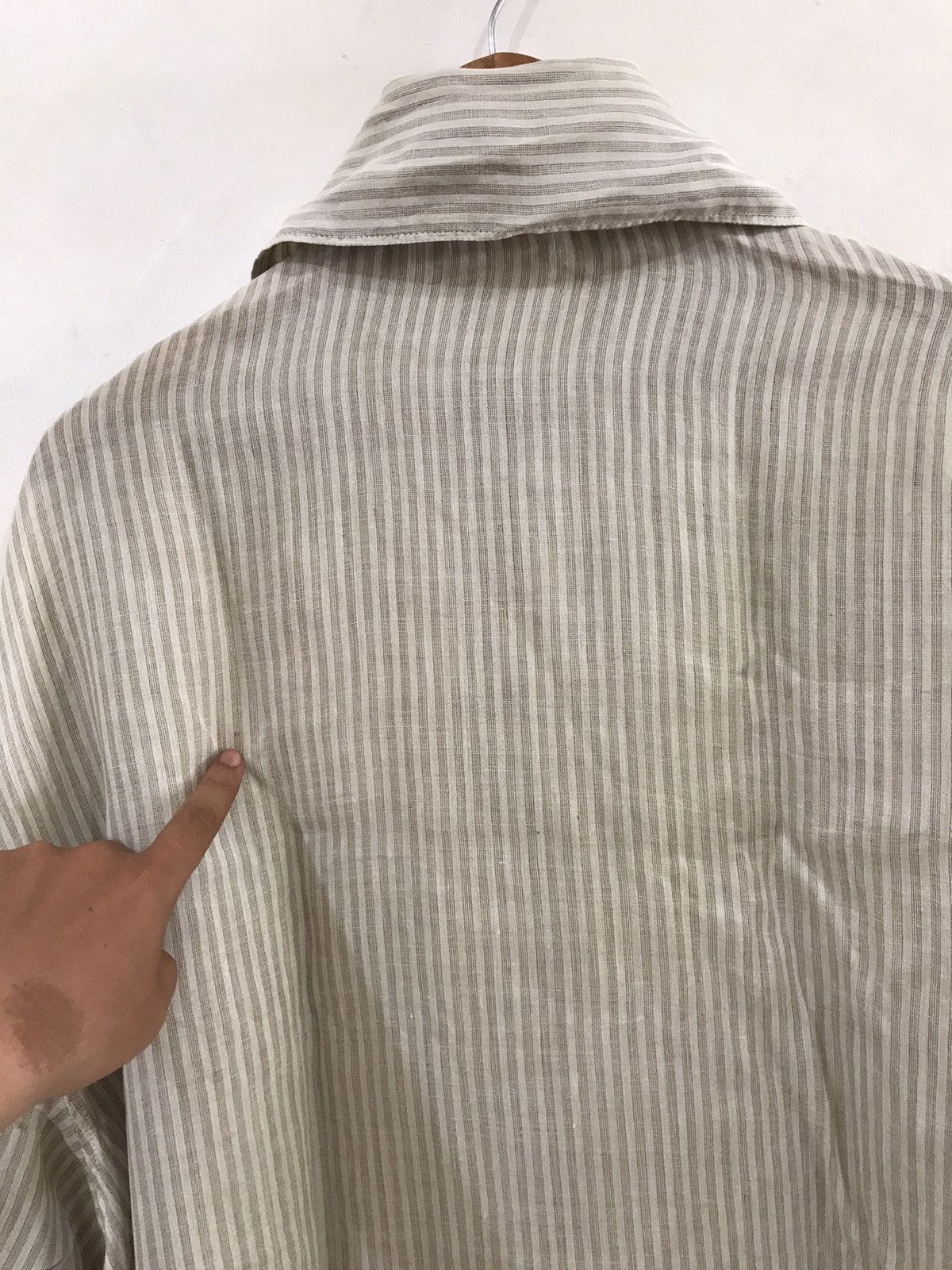 Comme des Garcons Homme 80s Comme des garcons Homme Linen Shirt Size US XXL / EU 58 / 5 - 5 Thumbnail