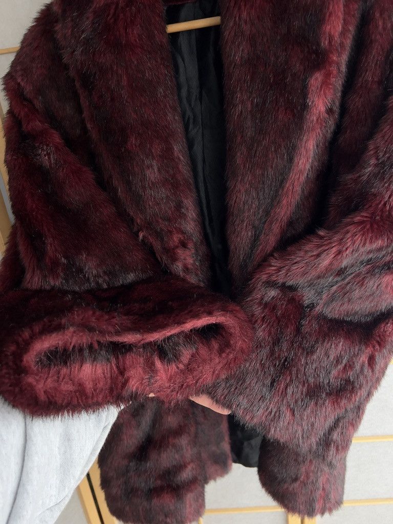 Hysteric Glamour Crazy 00s red faux fur jacket avant garde y2k japanese fuzzy Size L / US 10 / IT 46 - 8 Thumbnail