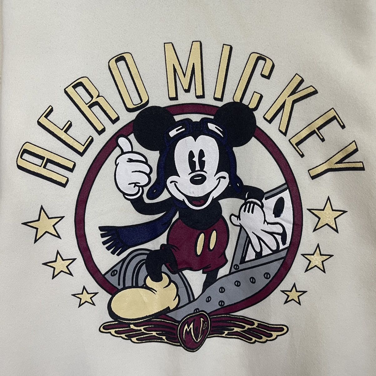 Cartoon Network × Mickey Mouse × Vintage Aero Mickey Mouse Big Logo Printed Crewneck Sweatshirt Size US M / EU 48-50 / 2 - 5 Thumbnail