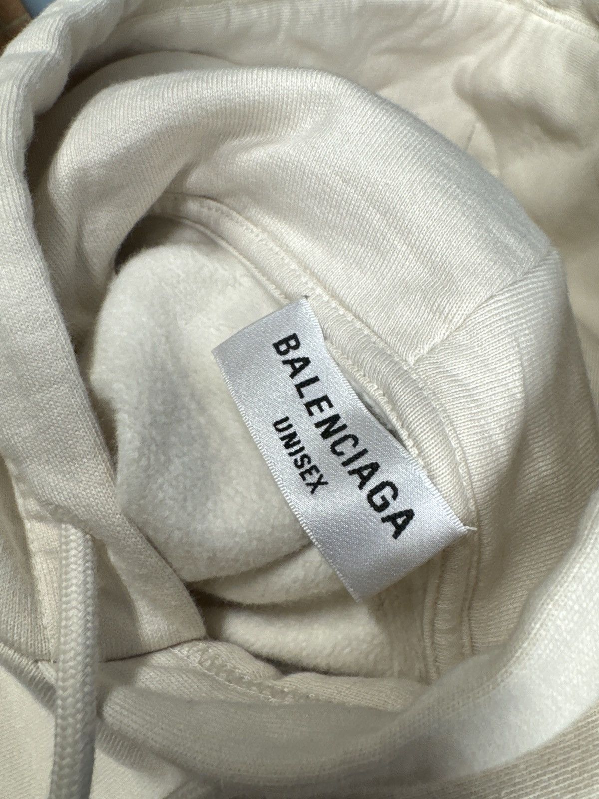 Balenciaga Balenciaga Sport B Logo Hoodie Cream XL Size US XL / EU 56 / 4 - 5 Thumbnail