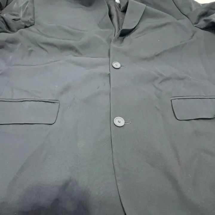 Balenciaga Balenciaga Women's Black Washed Tailored Jacket 0079-2507 Size S / US 4 / IT 40 - 8 Thumbnail