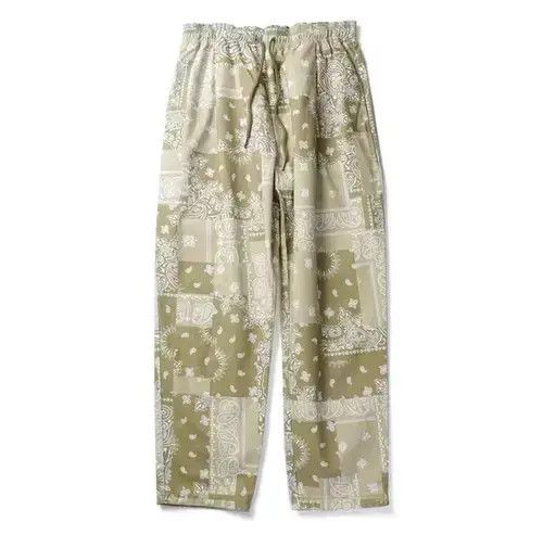 Japanese Brand 20AW Indigo Union Japan Khaki Bandana Paisley Relaxed Pants Size US 31 - 4 Thumbnail