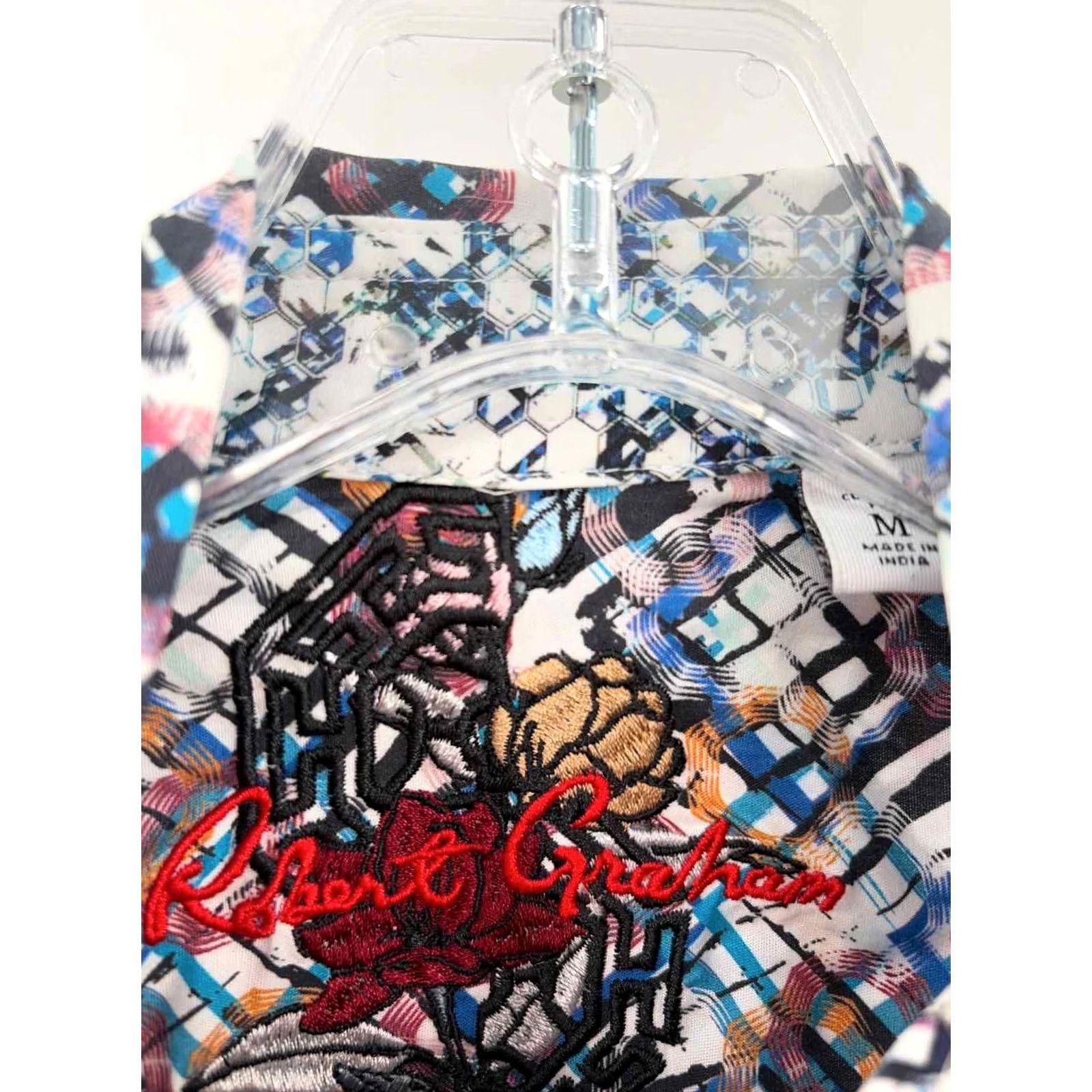 Robert Graham Pre-Owned Robert Graham White Size Medium Men's Button Down Size US M / EU 48-50 / 2 - 3 Thumbnail