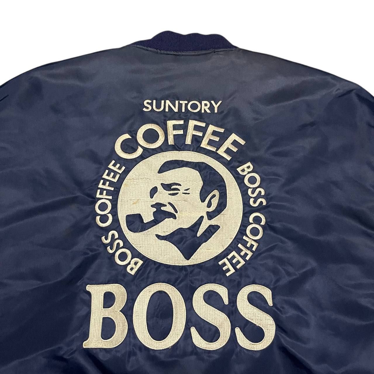 Japanese Brand Vintage Suntory Coffee Boss Embroidered Bomber Jacket Size US L / EU 52-54 / 3 - 2 Thumbnail