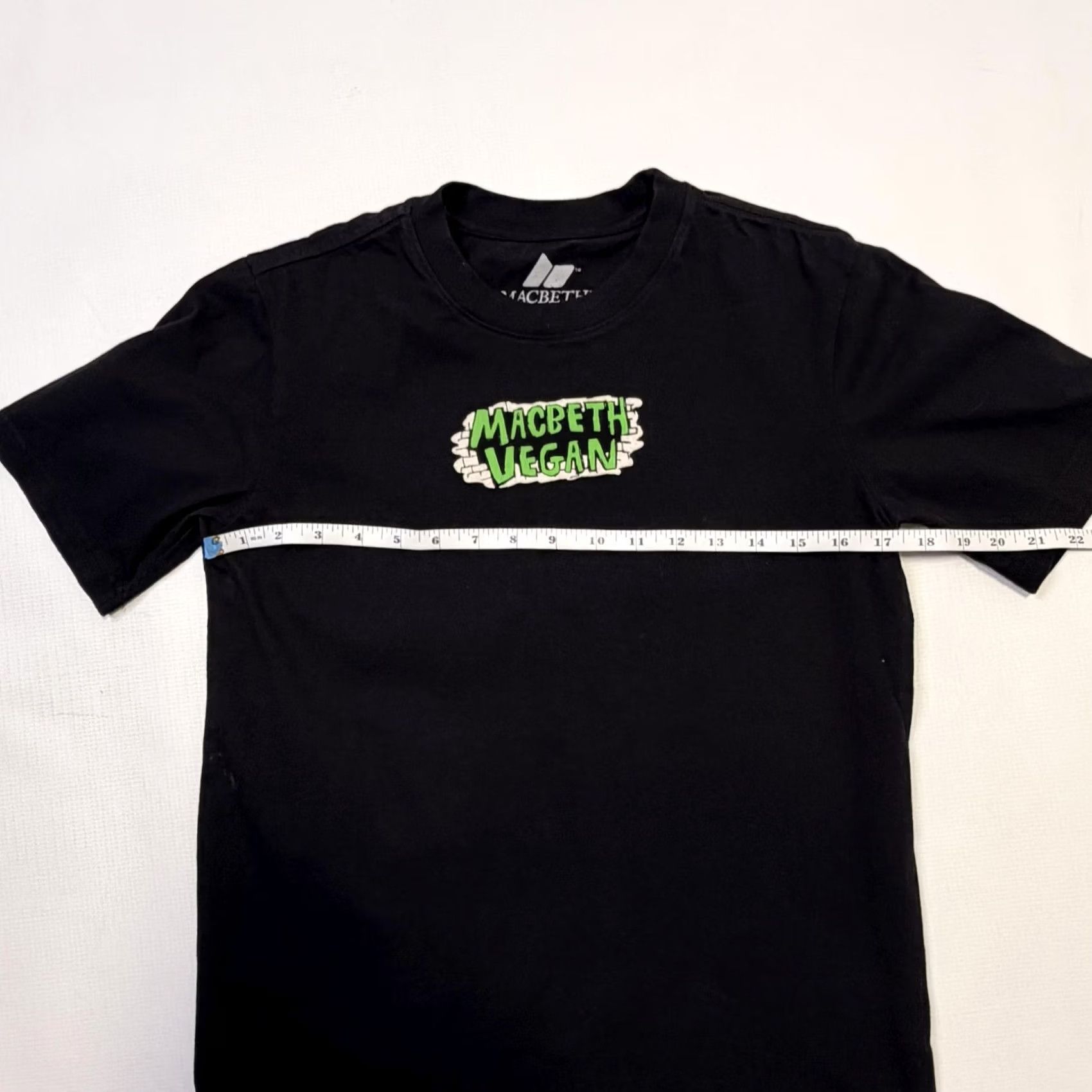 Vintage Macbeth Shirt Mens XS Black Vegan Graphic Cow Animal Rights Short Sleeve Tee Size US XS / EU 42 / 0 - 5 Thumbnail