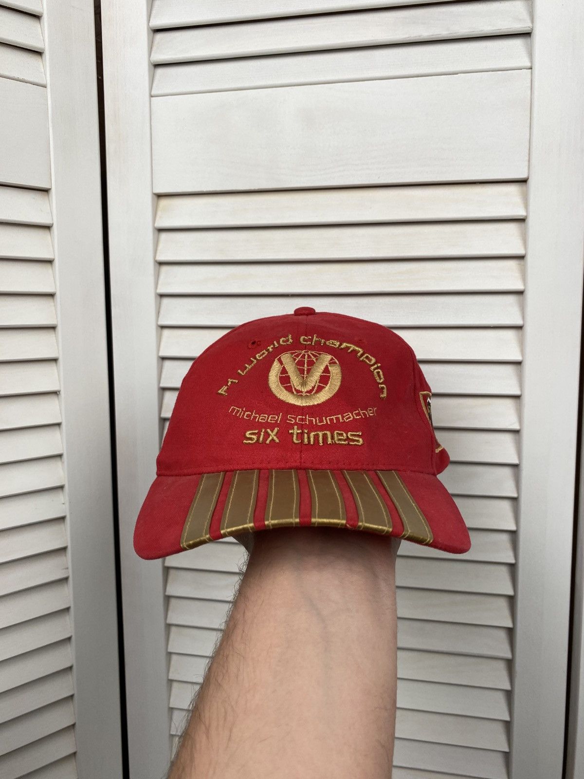 Ferrari F1 WORLD CHAMPION 7 TIMES HAT MICHAEL SCHUMACHER FERARRI CAP Size ONE SIZE - 2 Thumbnail